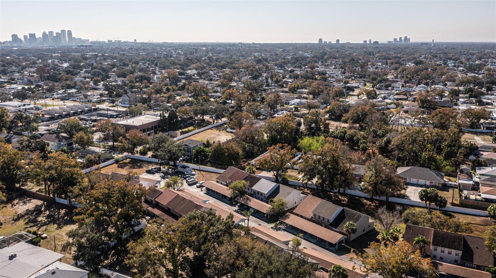 aerial view of community