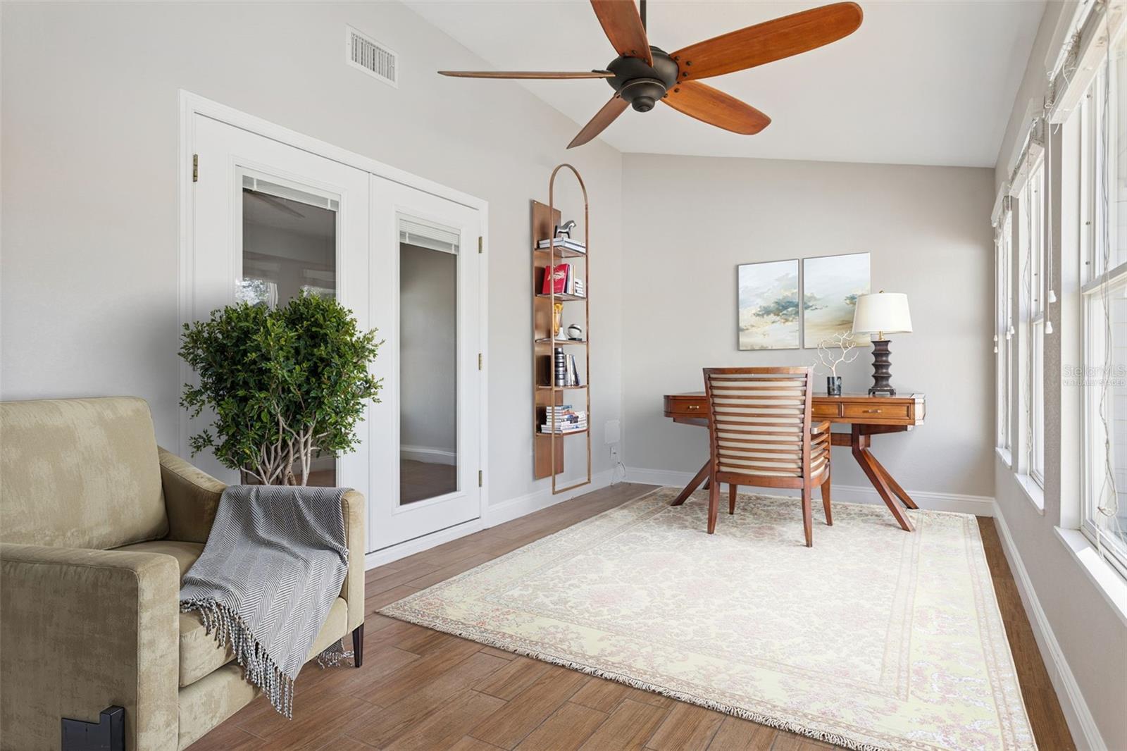 office/den virtually staged