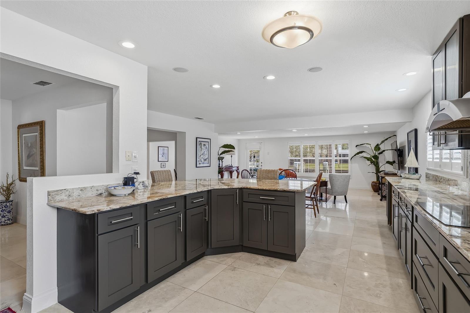 Kitchen into Great Room