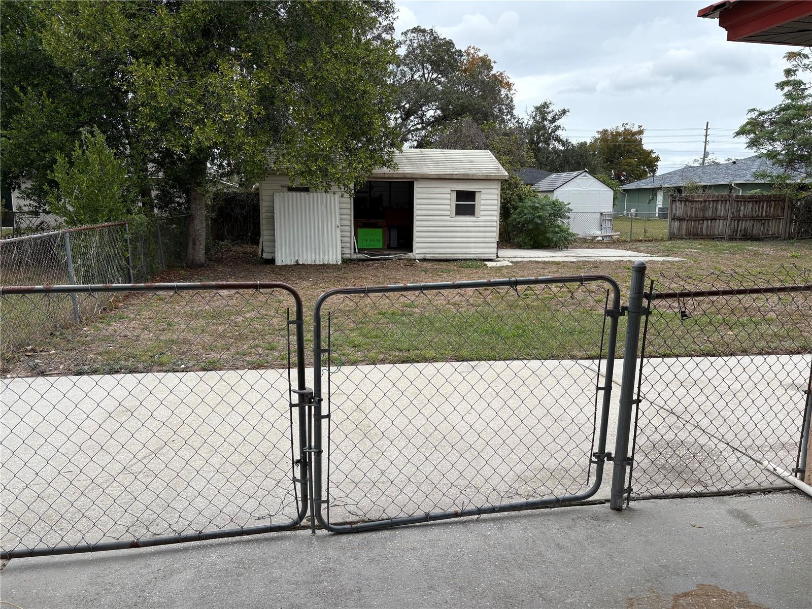 Gate to Back yard from Car Port