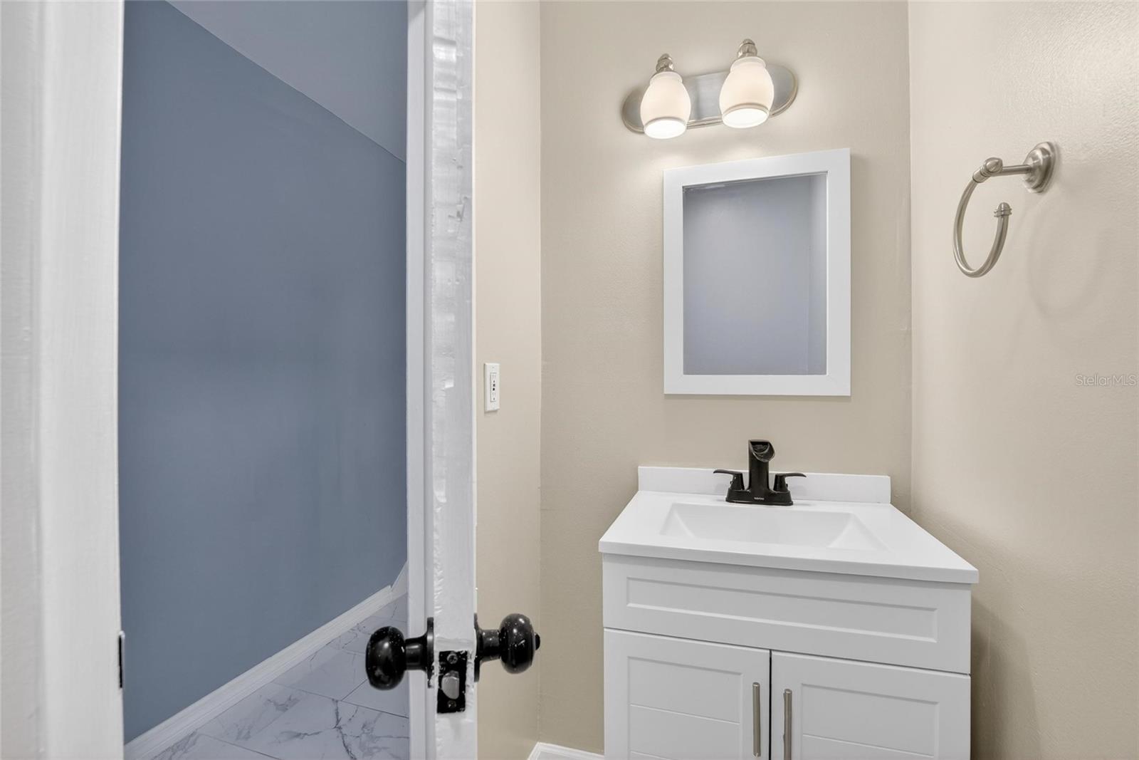 Half bath downstairs