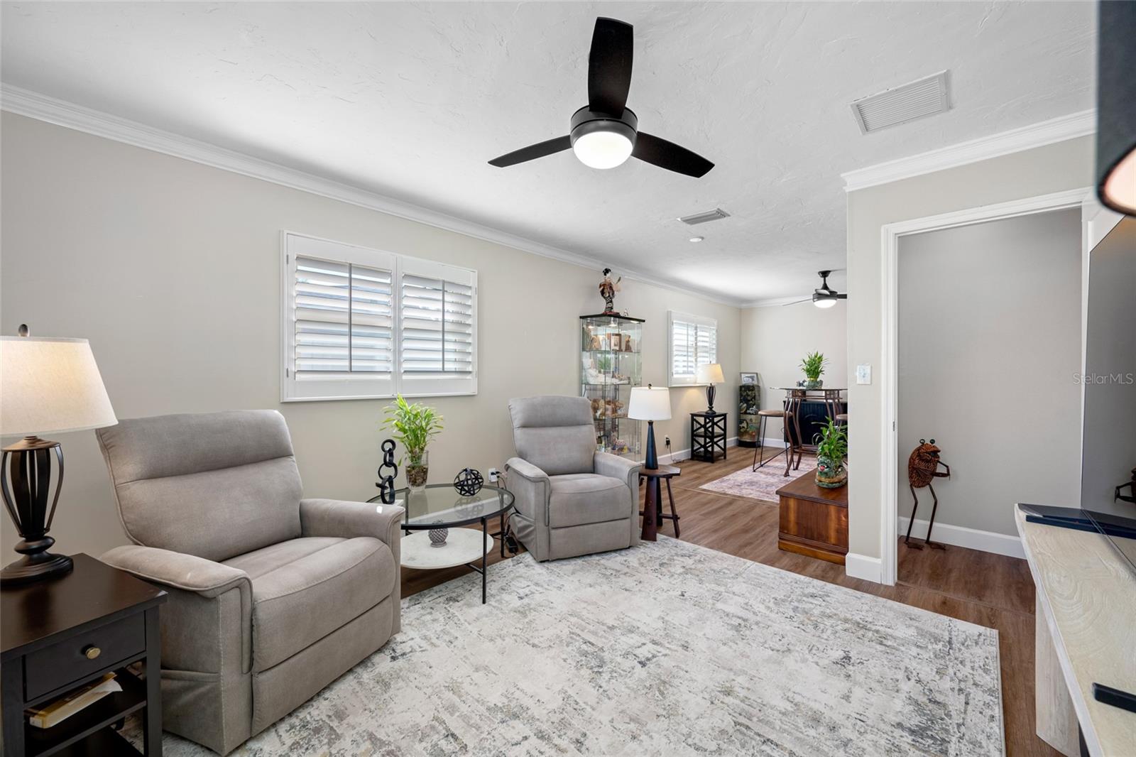 Bedroom #3 - Entrance to the Right - A wall and closet could be added to make this a 5th Bedroom