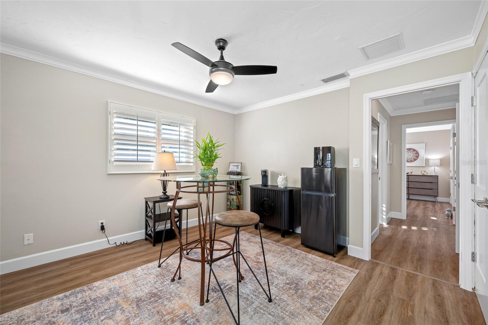 Bedroom #3 - Currently being used as a coffee Room-Approx.  11.5' x 11'