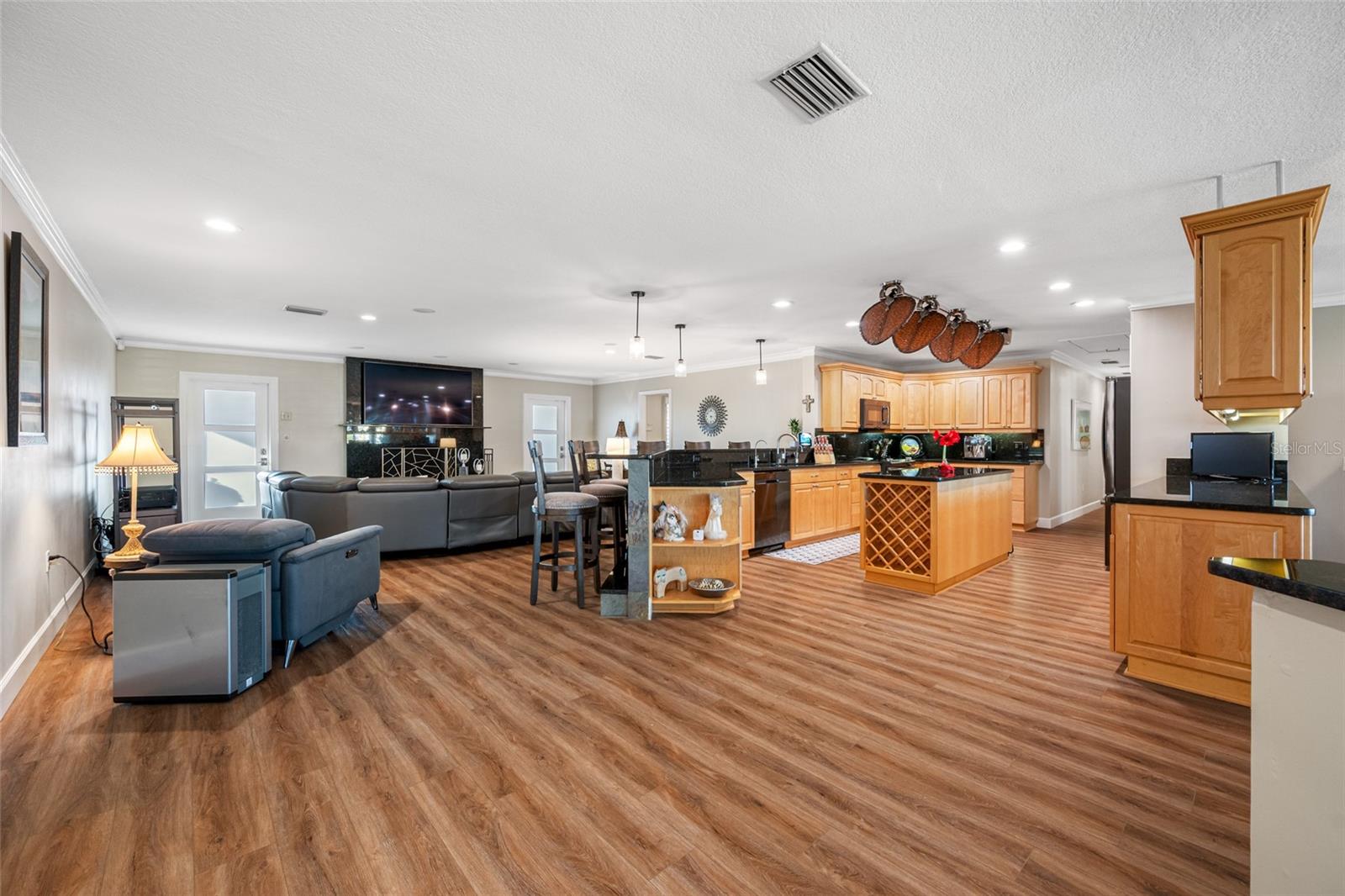 Recessed Lighting and Luxury Vinyl Plank Flooring