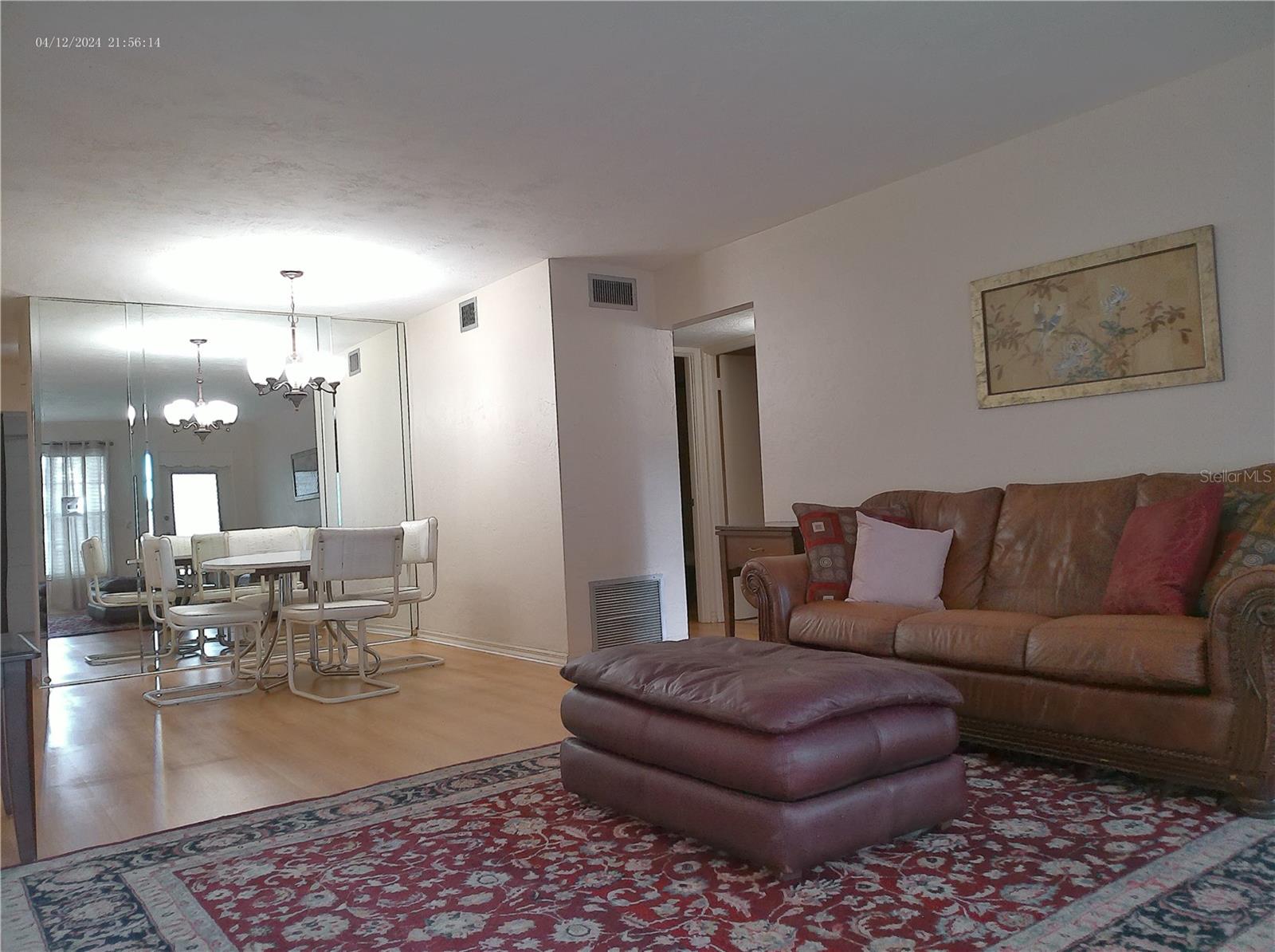 Laminate flooring throughout.