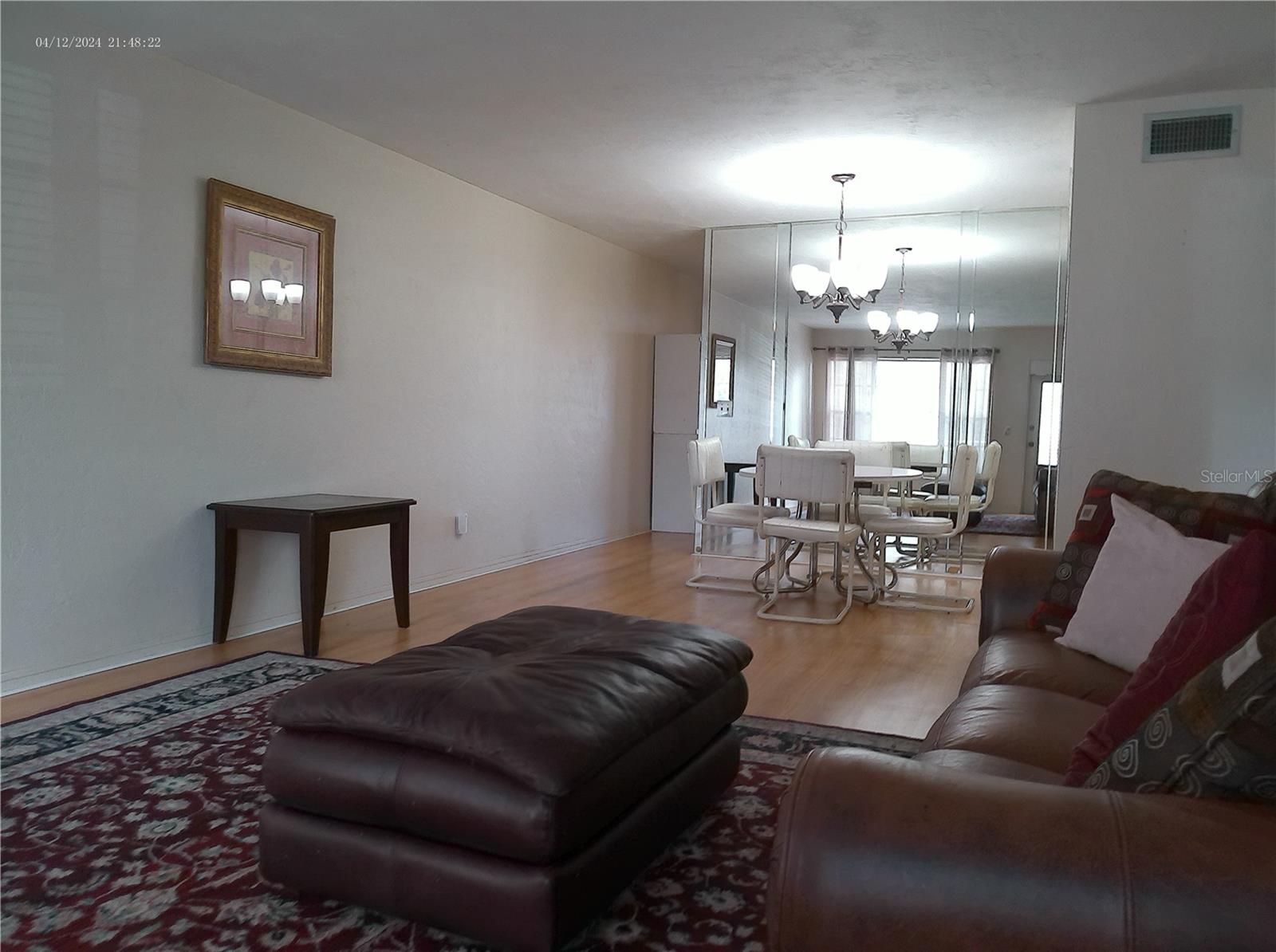 Spacious Living/Dining Room combination.