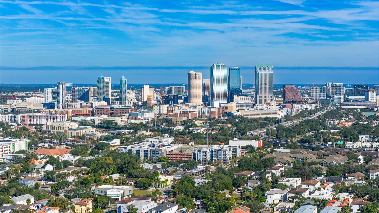 Downtown view zoomed