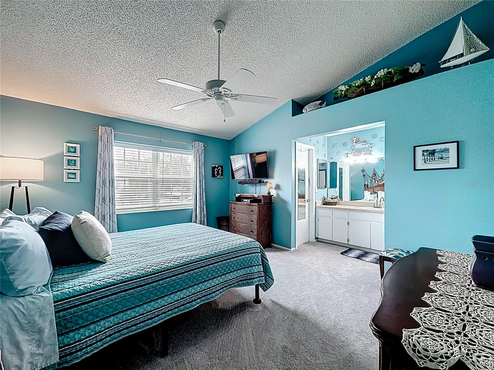 502 Bough Ave - primary bedroom, view toward ensuite bath and walk-in closet