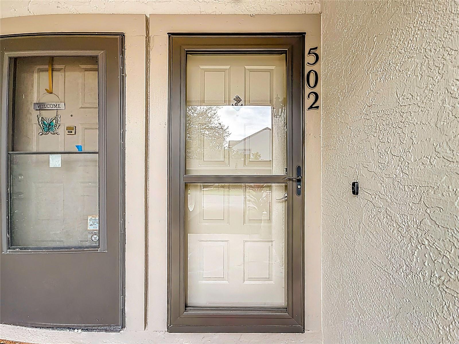 502 Bough Ave - front entry door