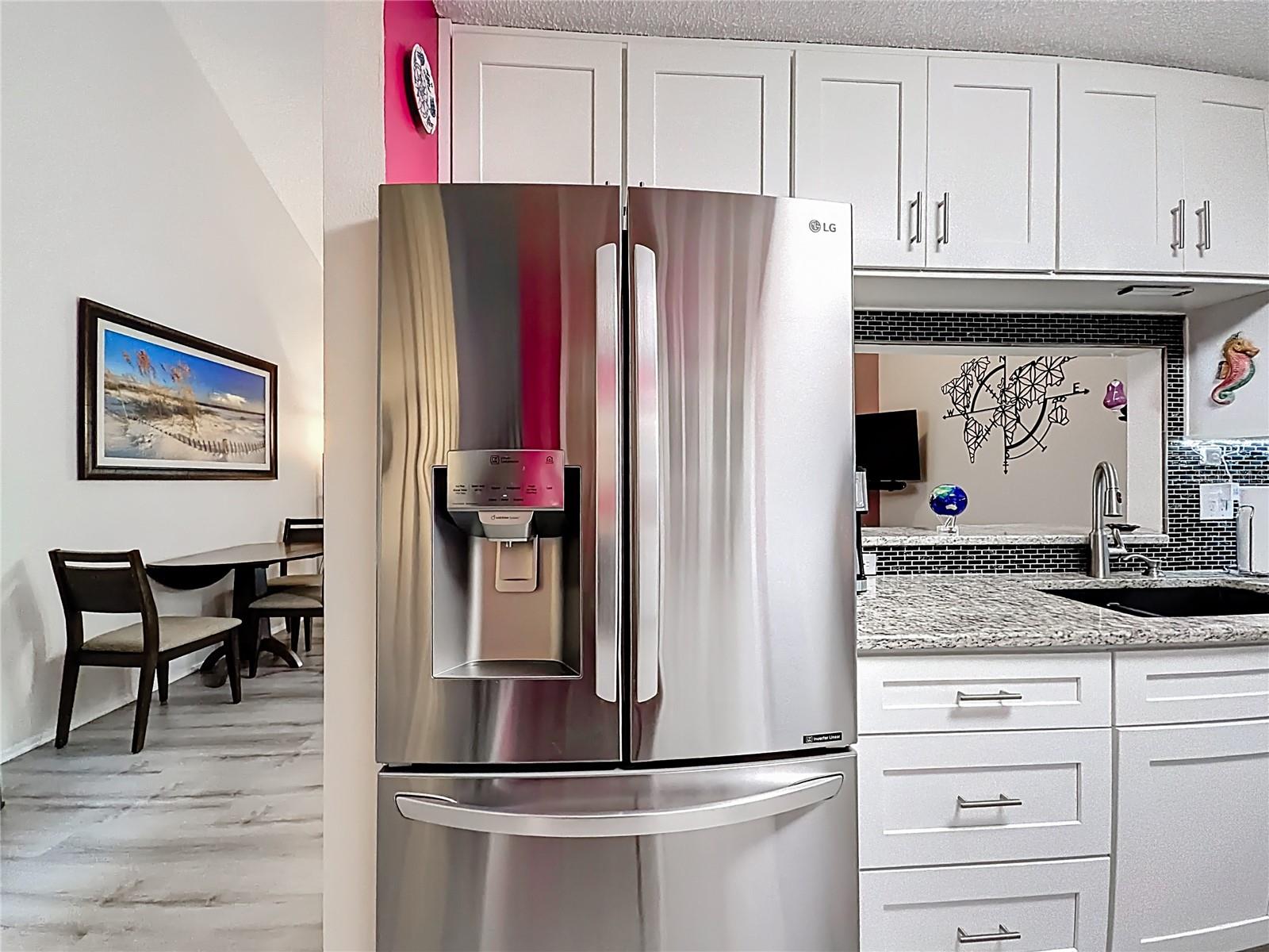 502 Bough Ave - kitchen, stainless steel refrigerator