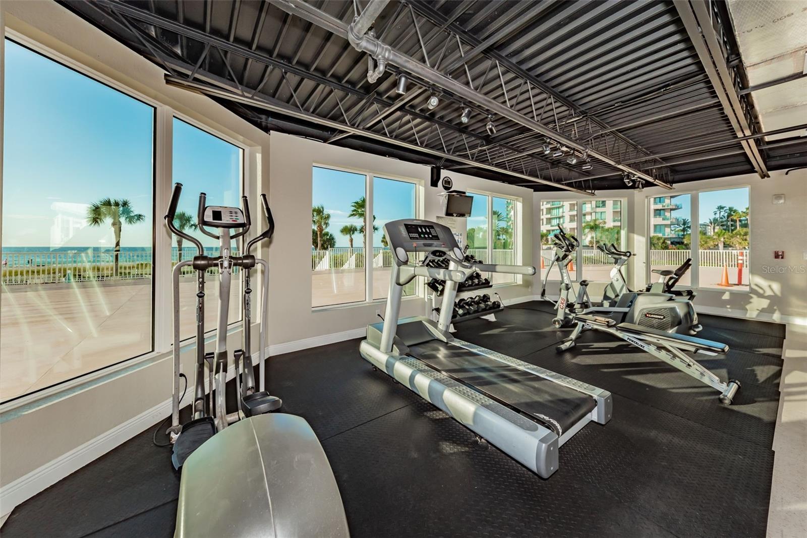 .. Gulf Front Workout Facility Located on the First Floor Deck.. Shot #1..