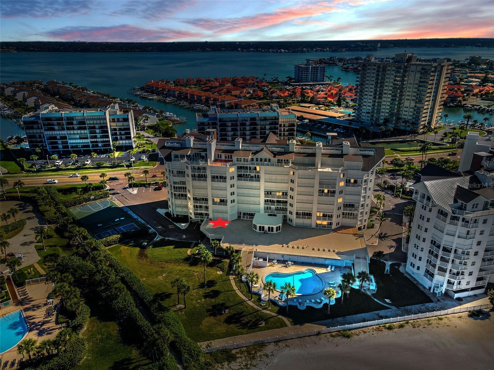 ...Beautiful Night Shot of the Cabana Club.. Normally Living on the Beach You don't see a lot of Grass or Greenery. Land is Just Too Expensive.. The Cabana Club With It's 2.8 Acres Has Greenery.. A Good Thing To See..