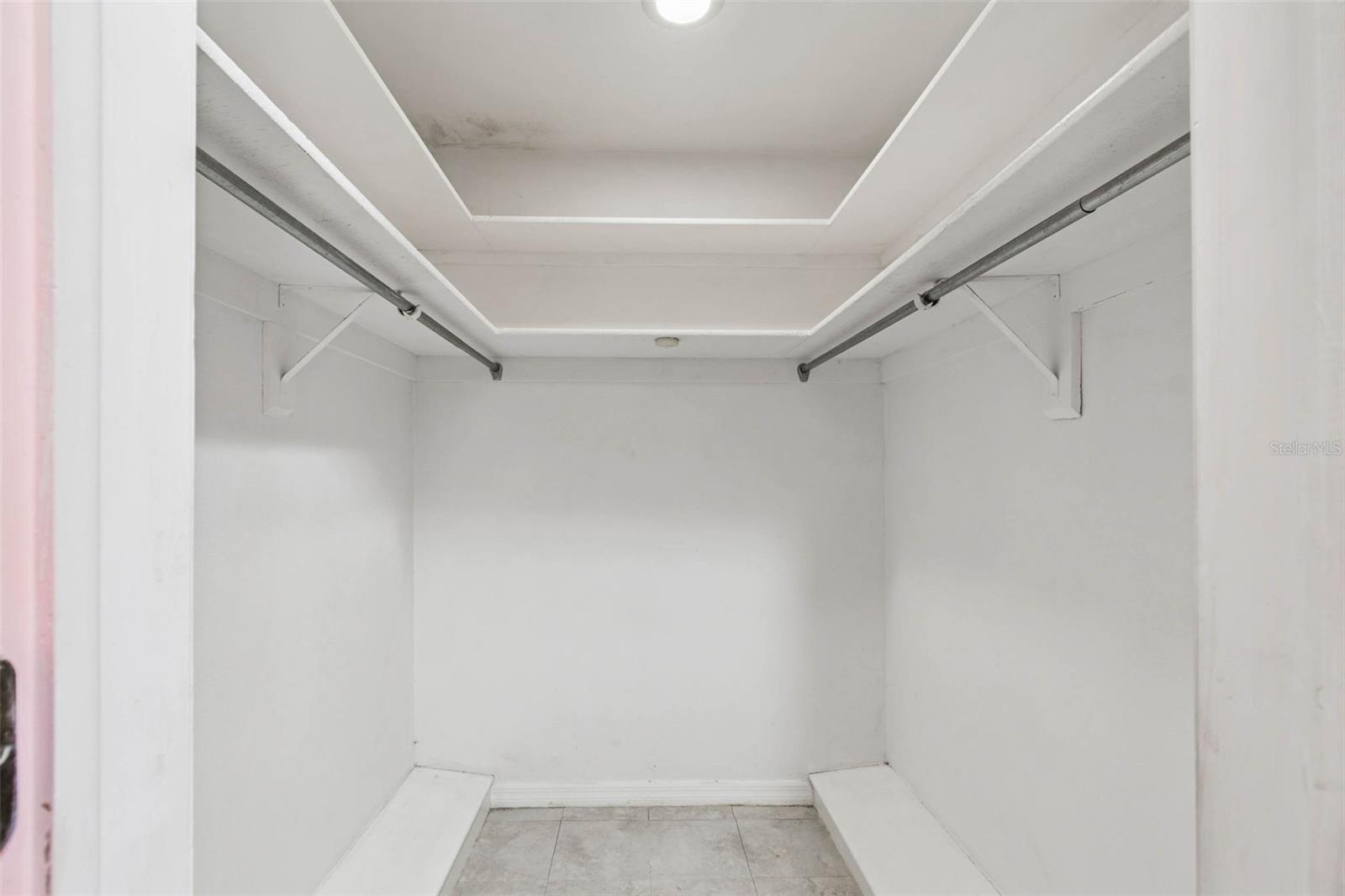 Primary walk in closet