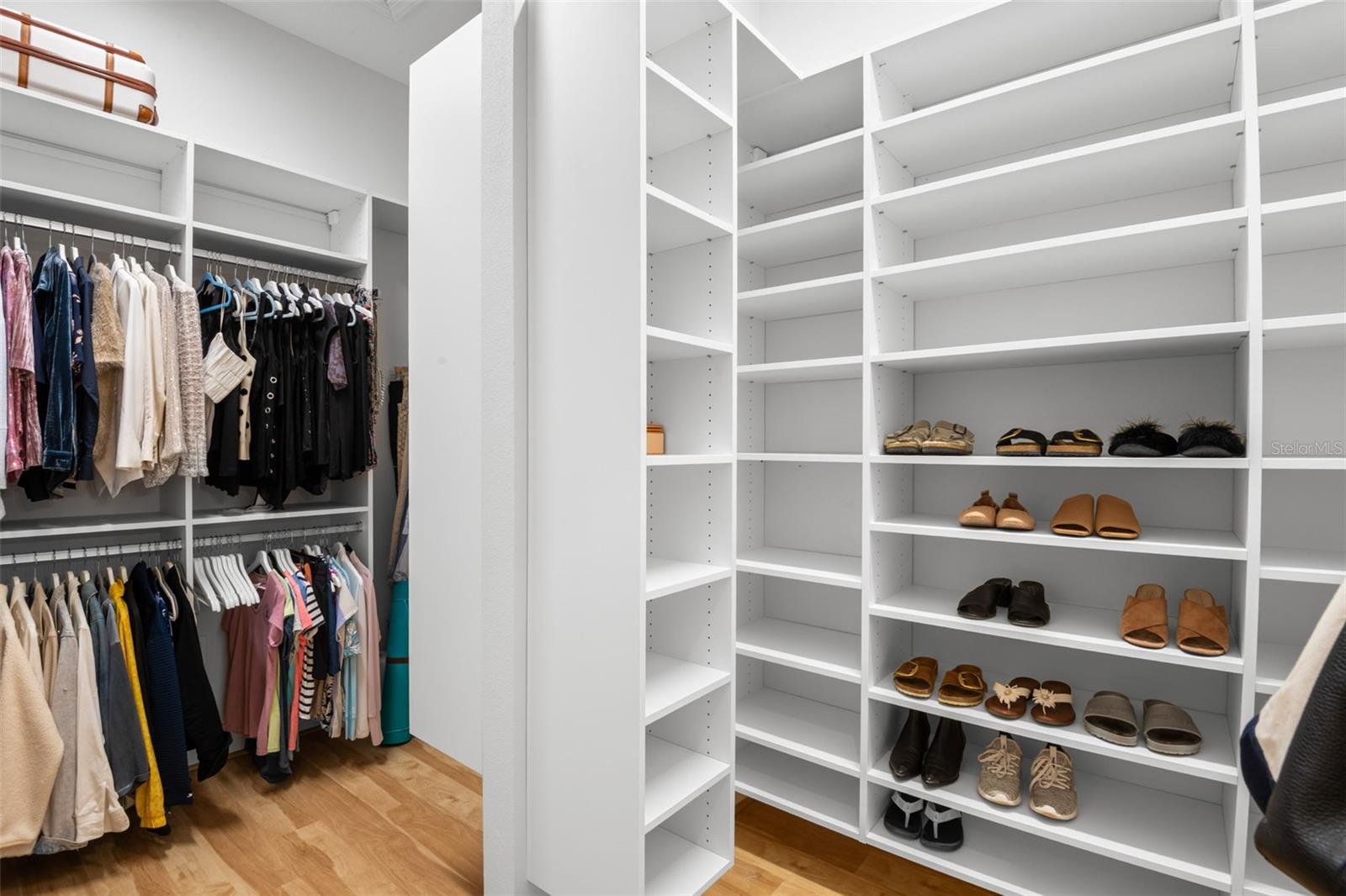 Custom California Closet systems.