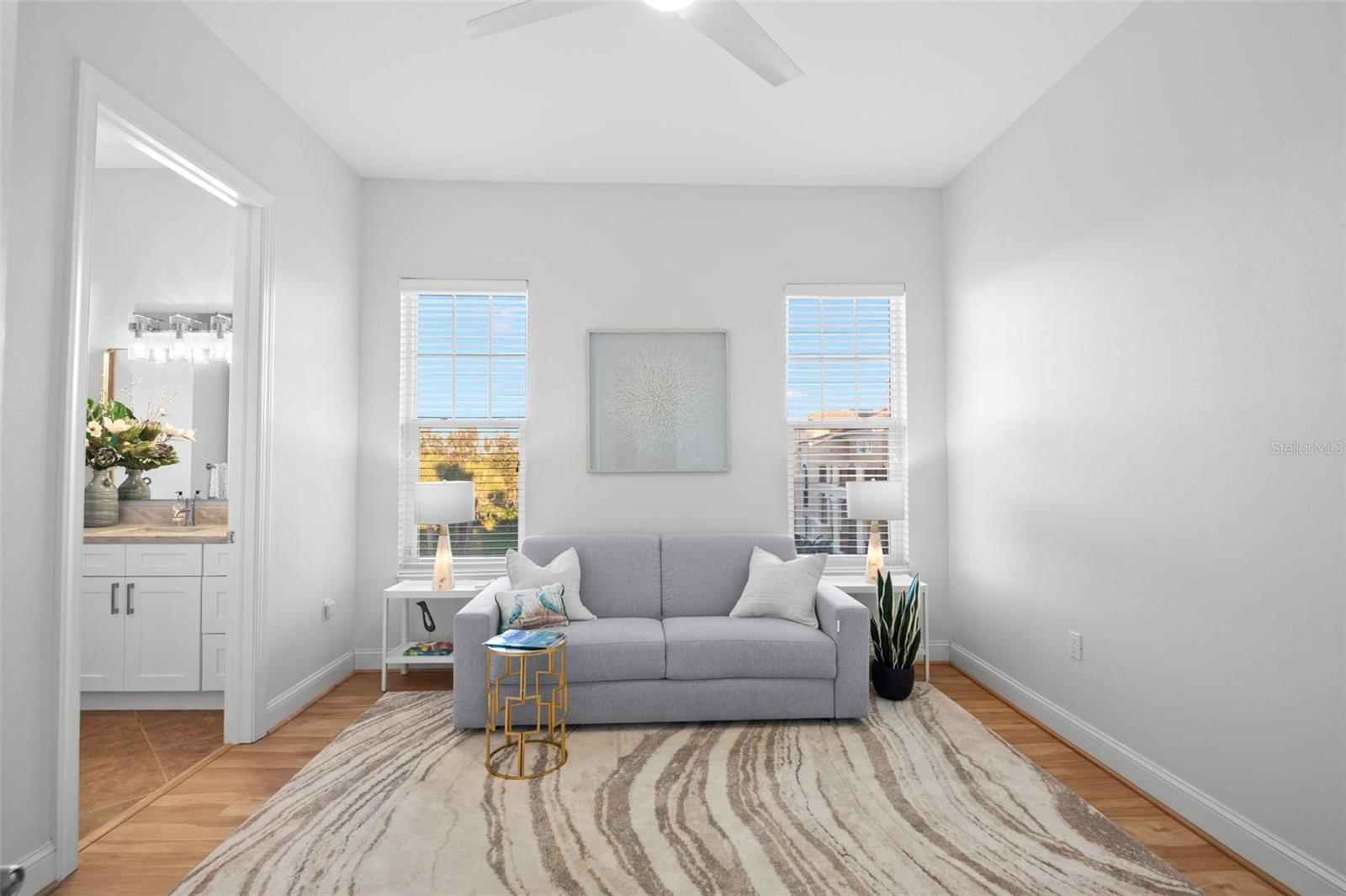 Bedroom 2, used by current owners as a den.