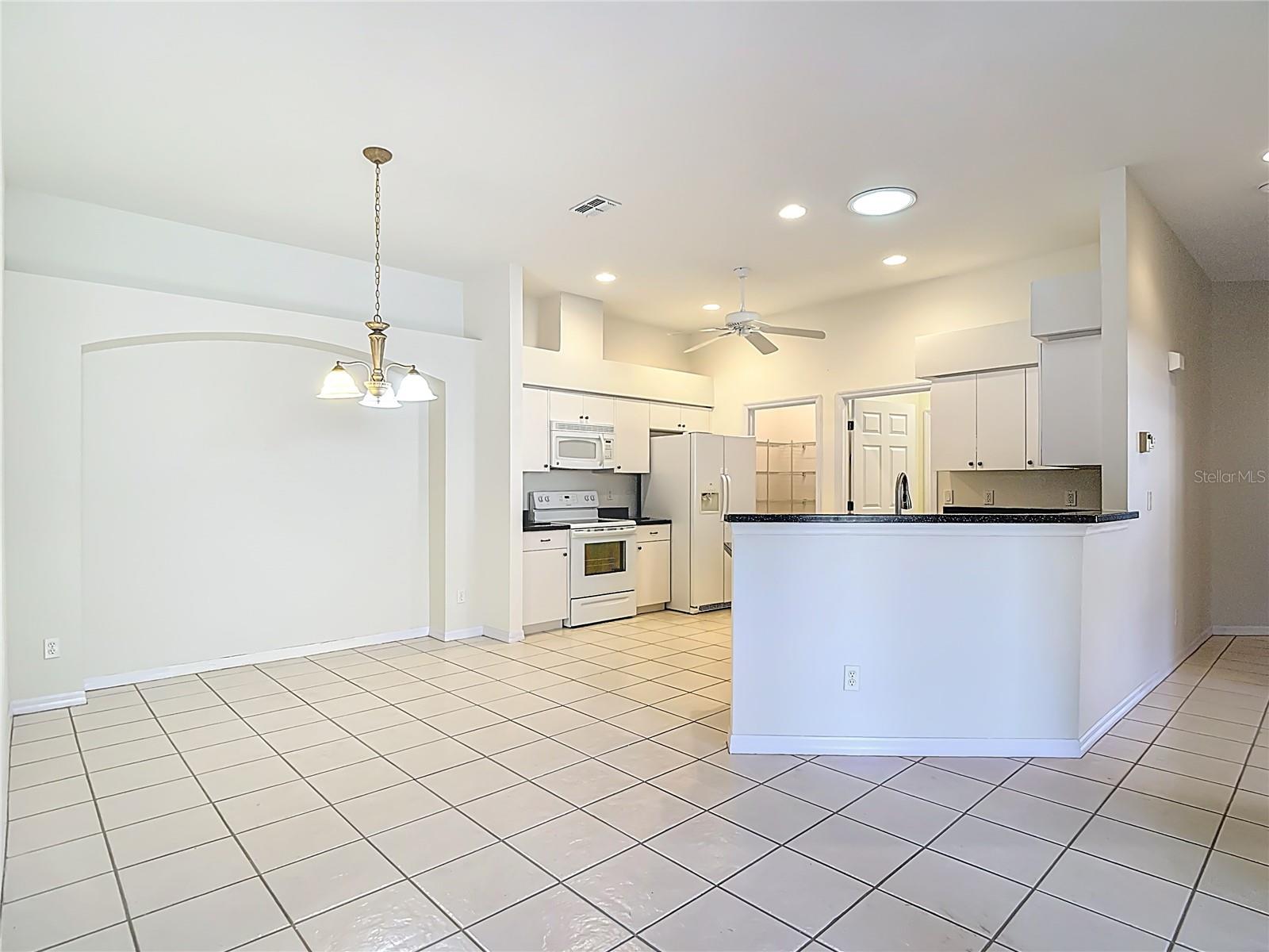 dining room and kitchen