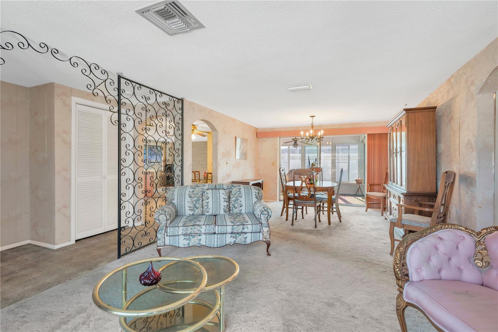 View from Living room looking towards the Dining room