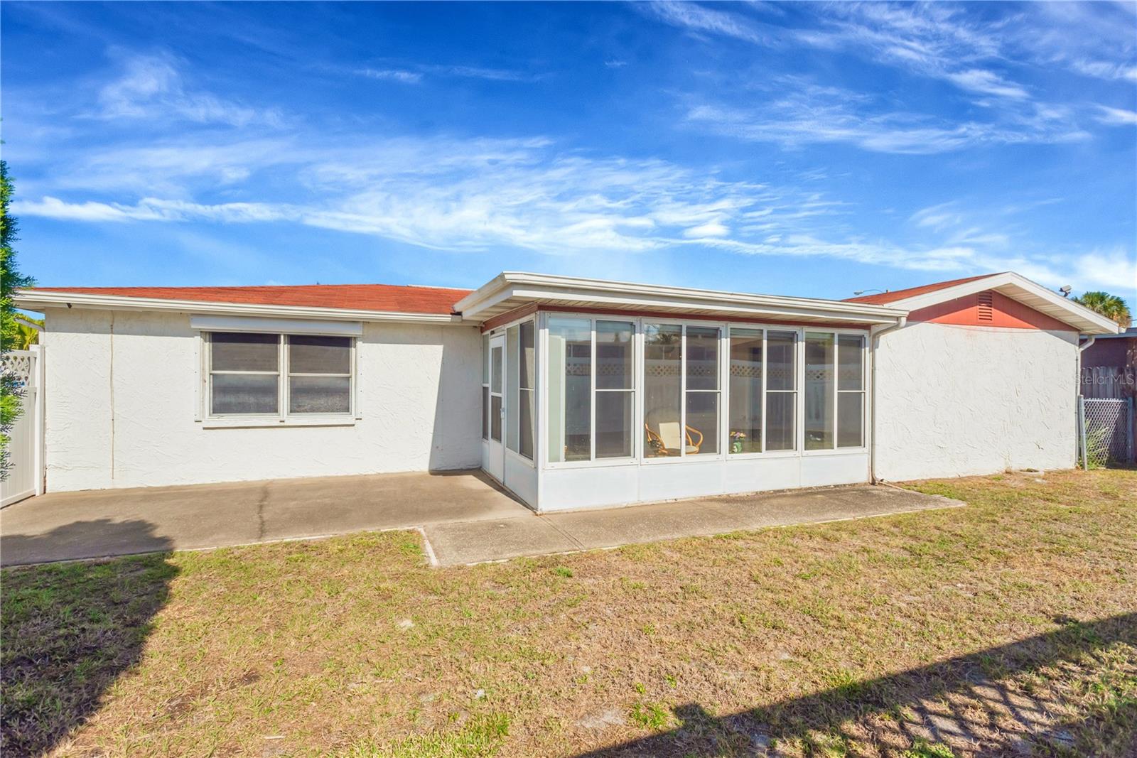 Backyard looking towards the back porch