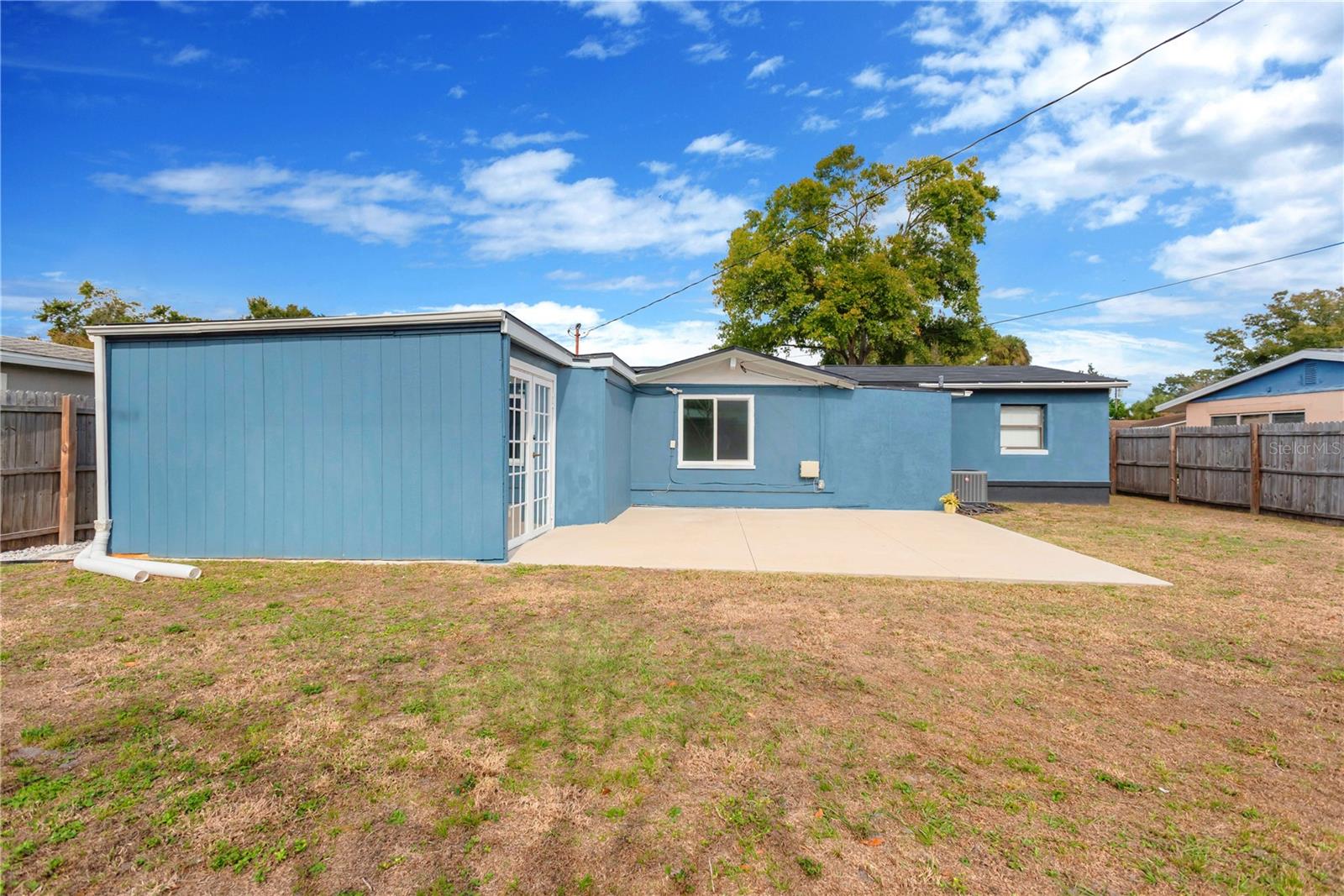 Another view of the back patio