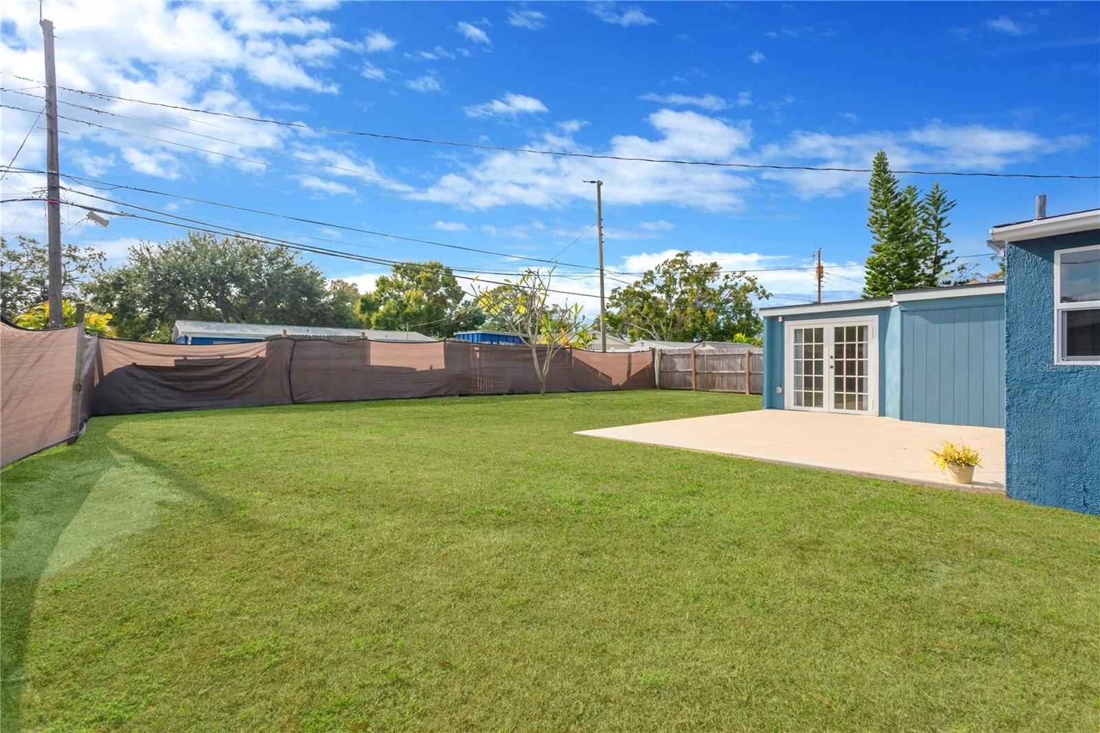 **Virtual pic showing how the yard will green up in rainy season**