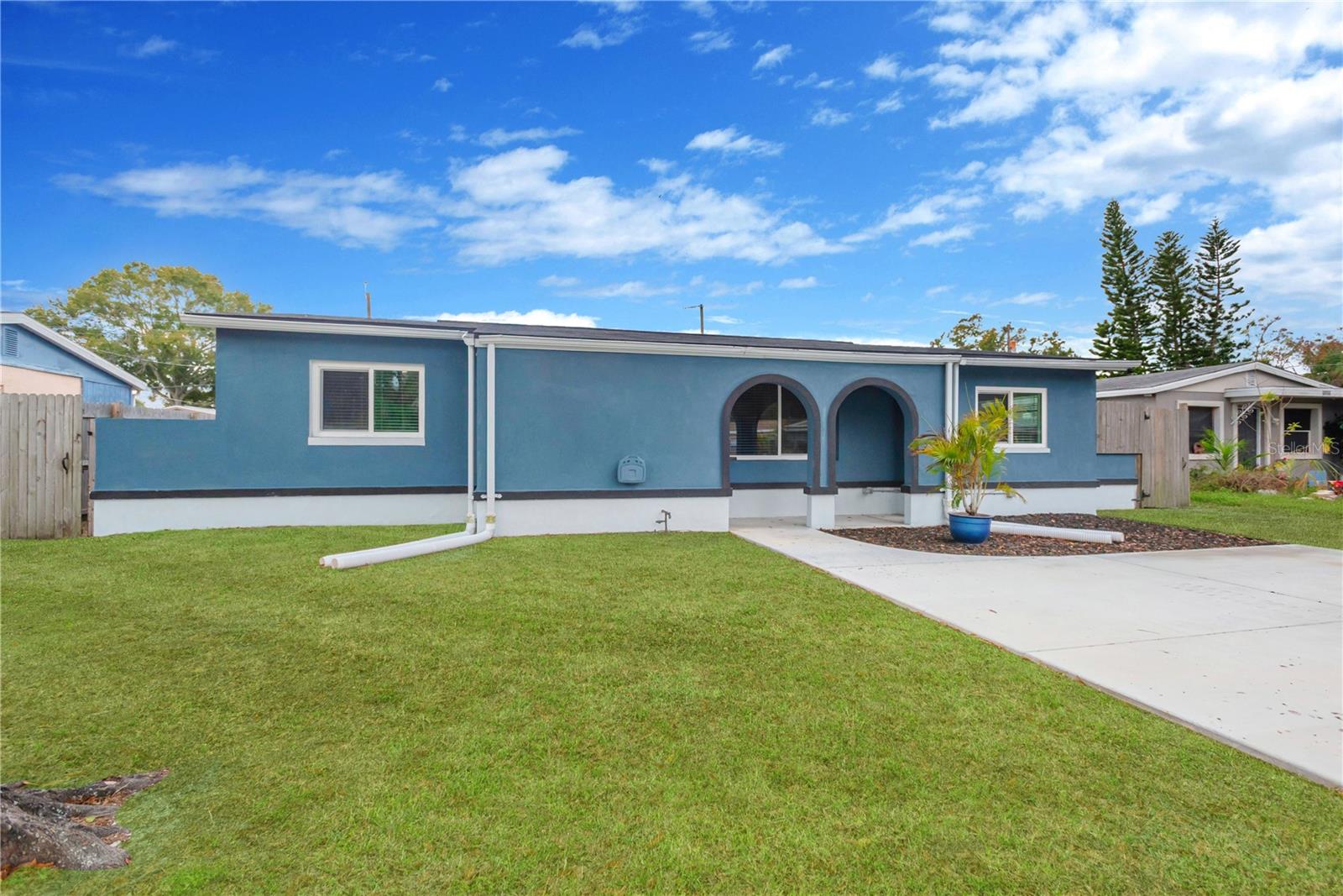 **Virtual pic showing how the yard will green up in rainy season**