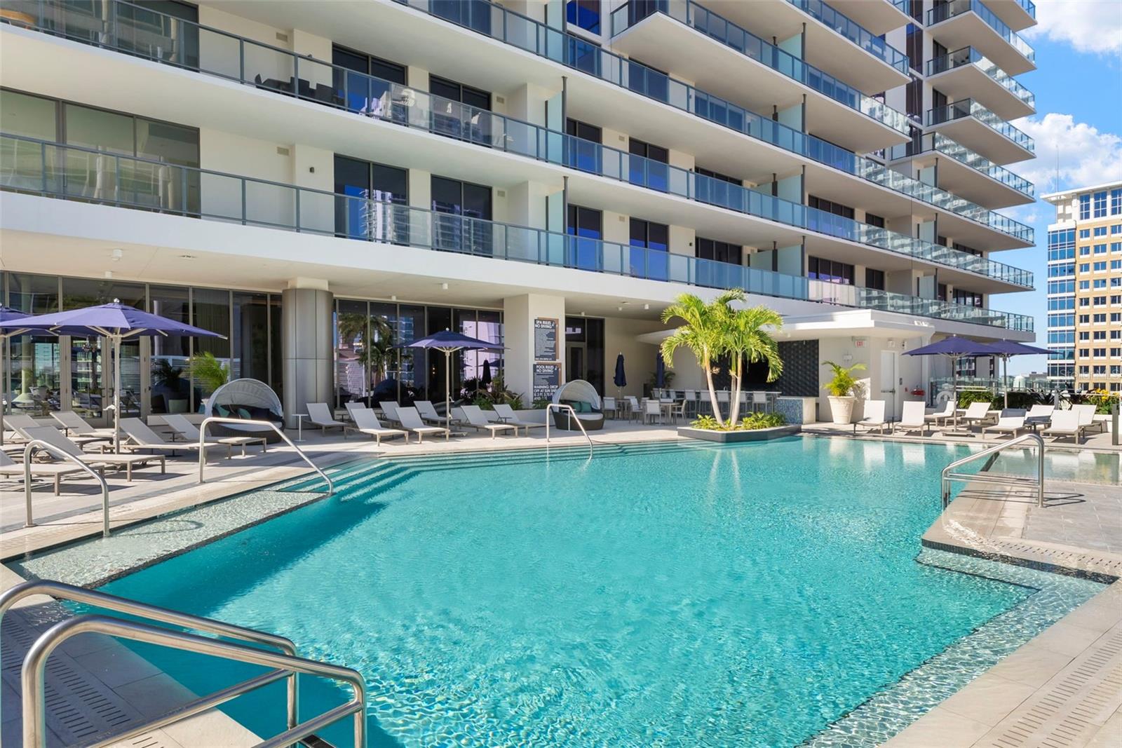 1005 is the first residences above the pool level.