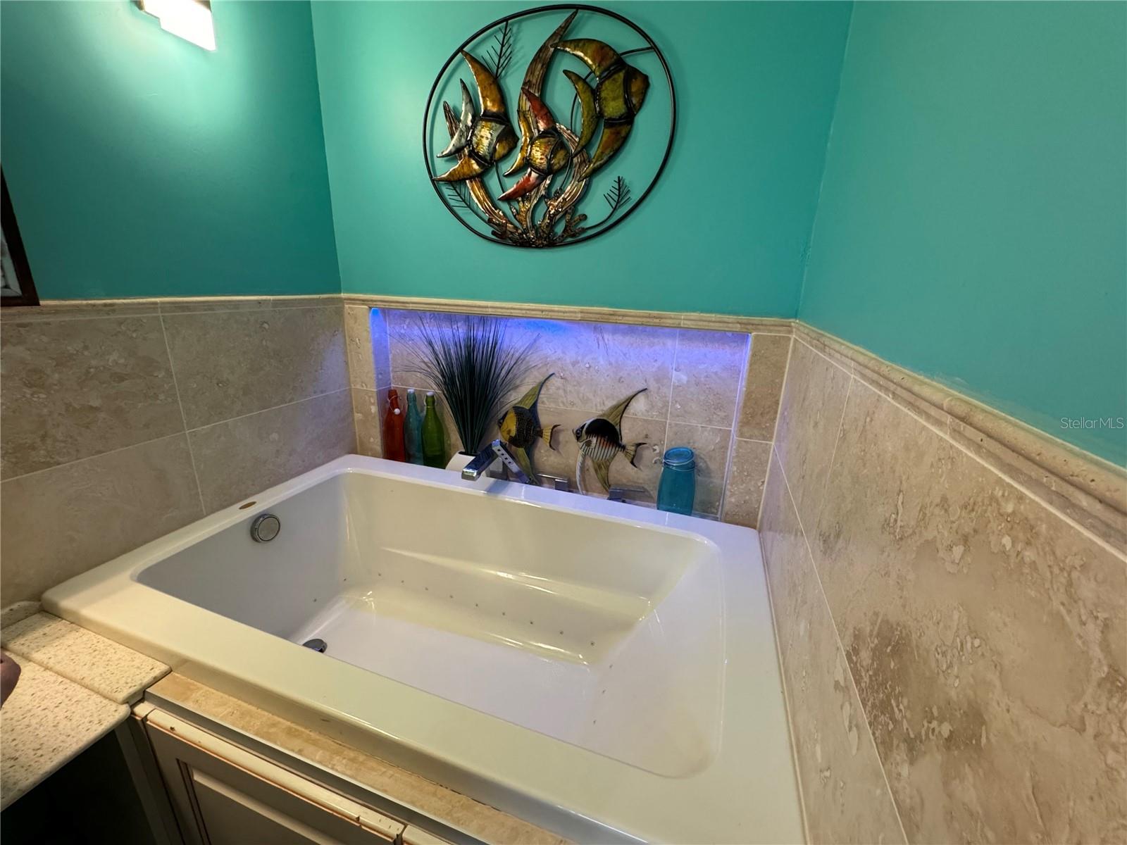 Soaking tub for relaxing at the end of the day.