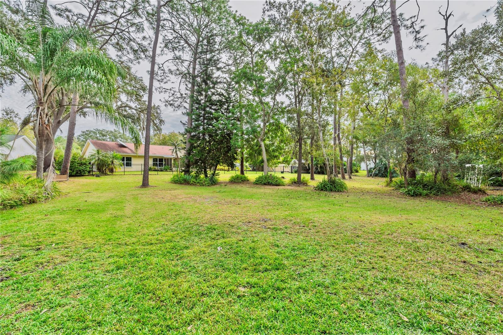 Greenbelt behind the property.