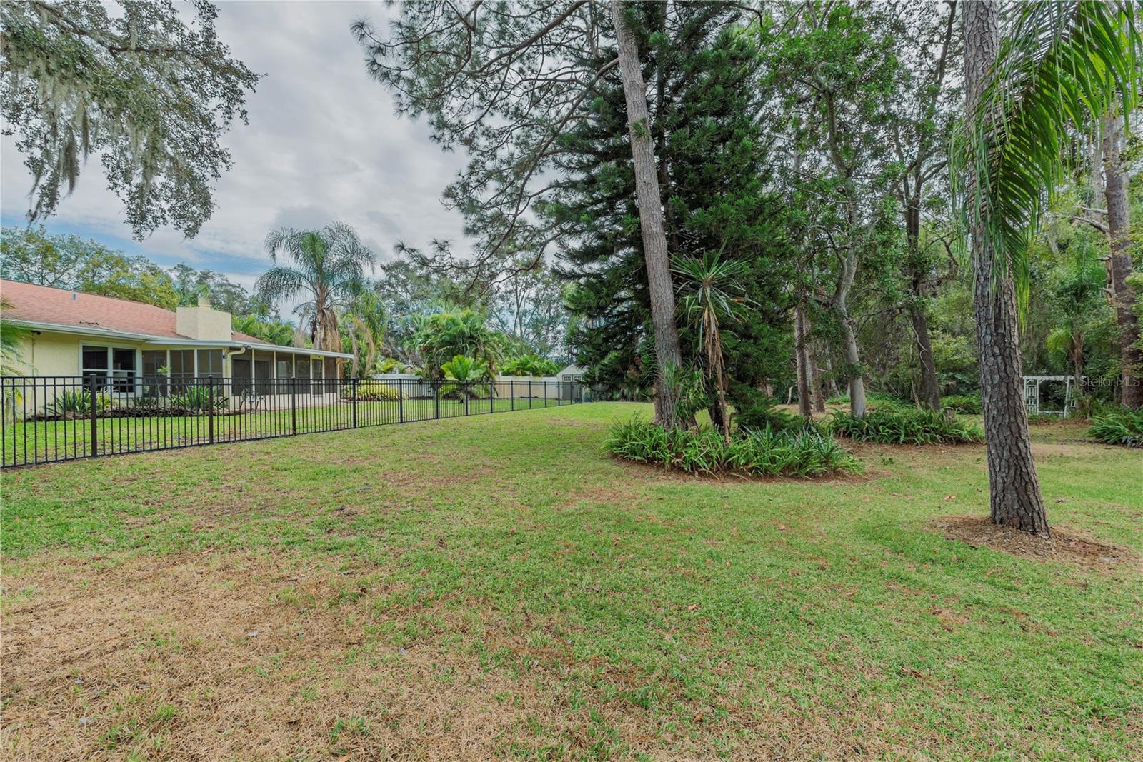 Greenbelt behind the property.