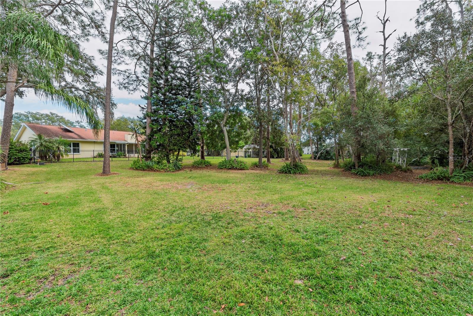 Greenbelt behind the property.