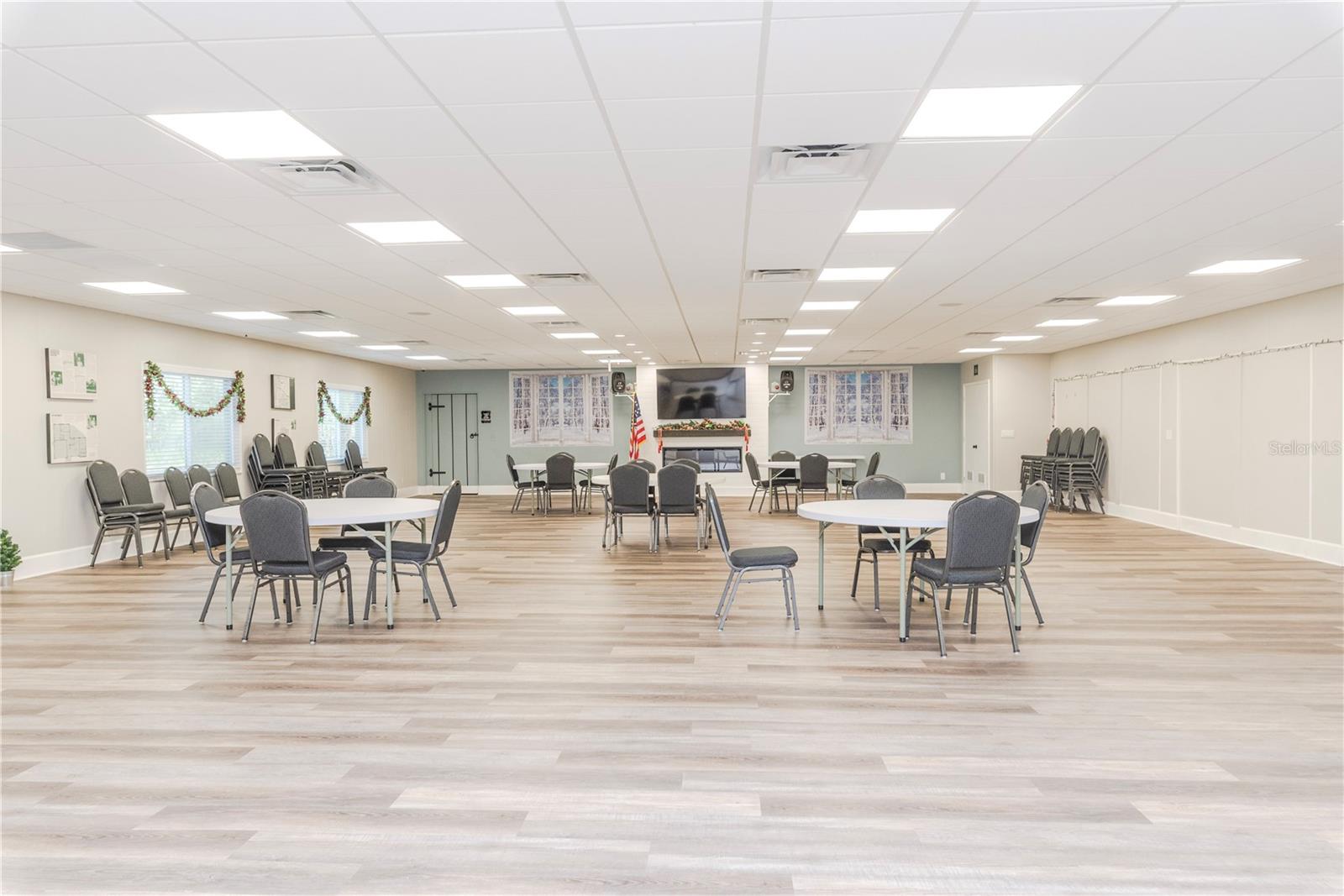 Clubhouse dining hall.