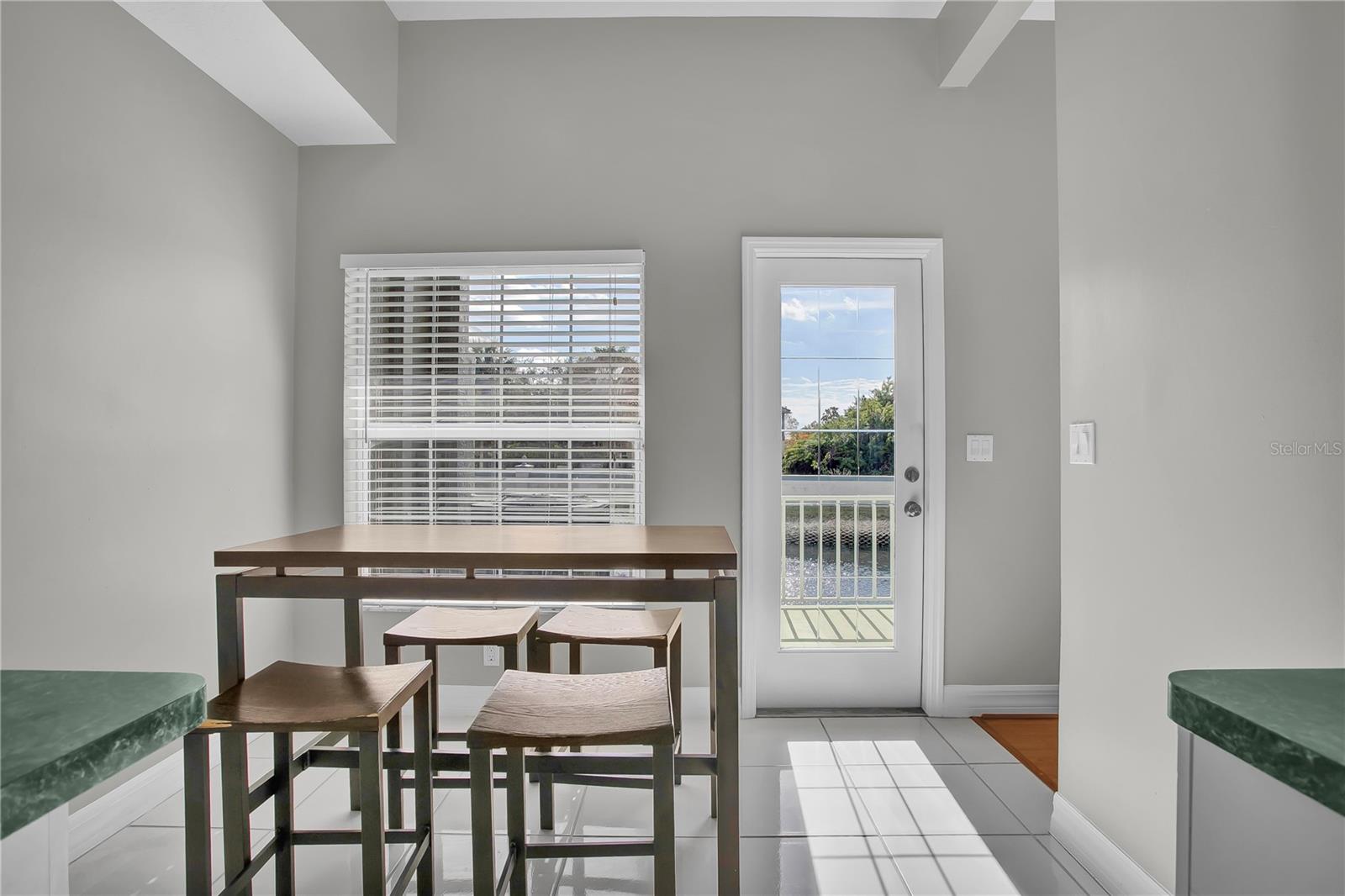 Breakfast Nook overlooking serene pond