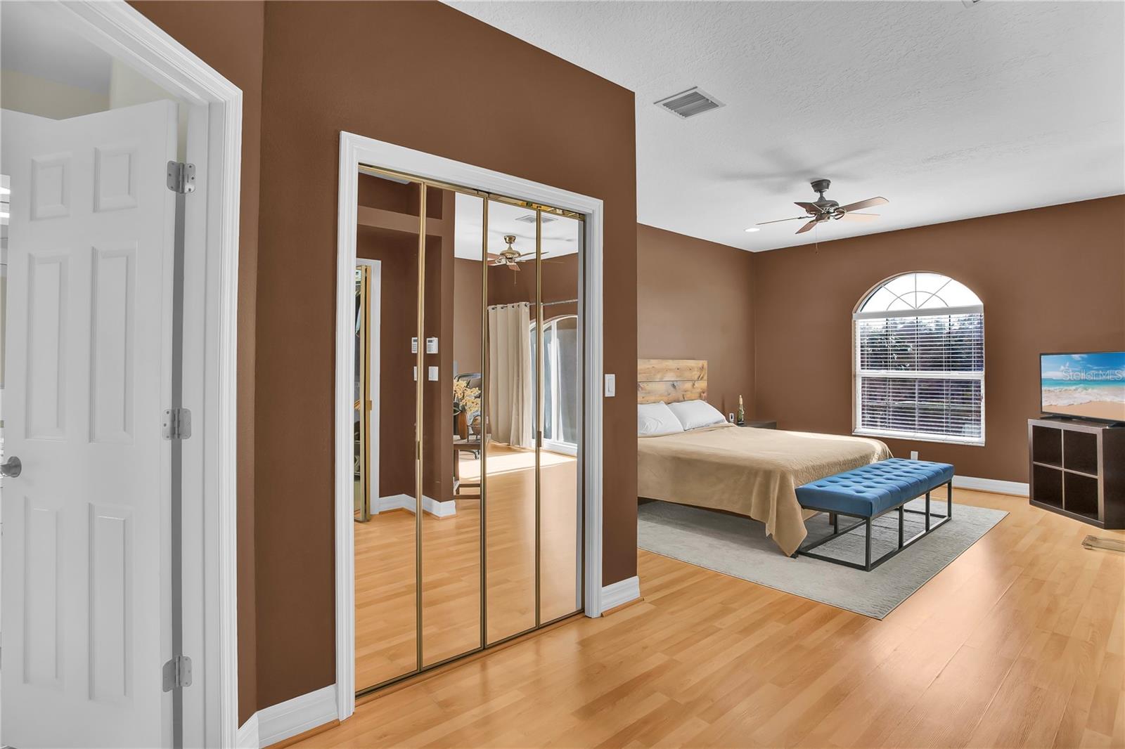 Spacious Primary Suite w/two large closets