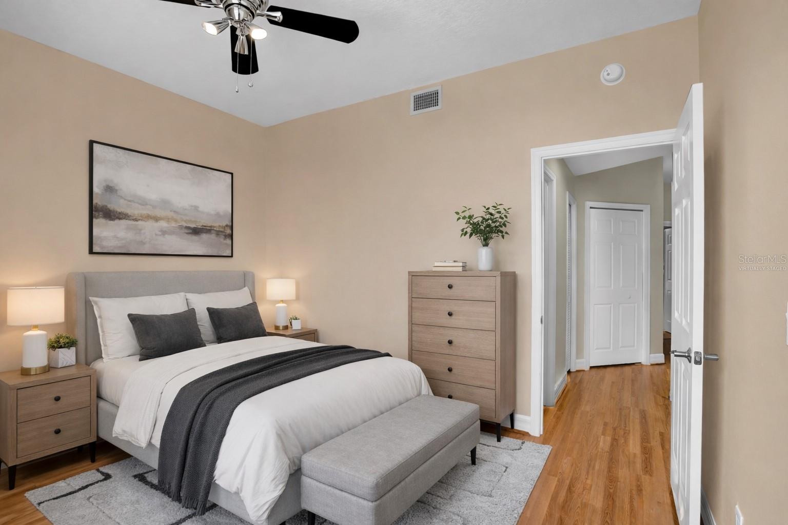 Virtually Staged Third Bedroom