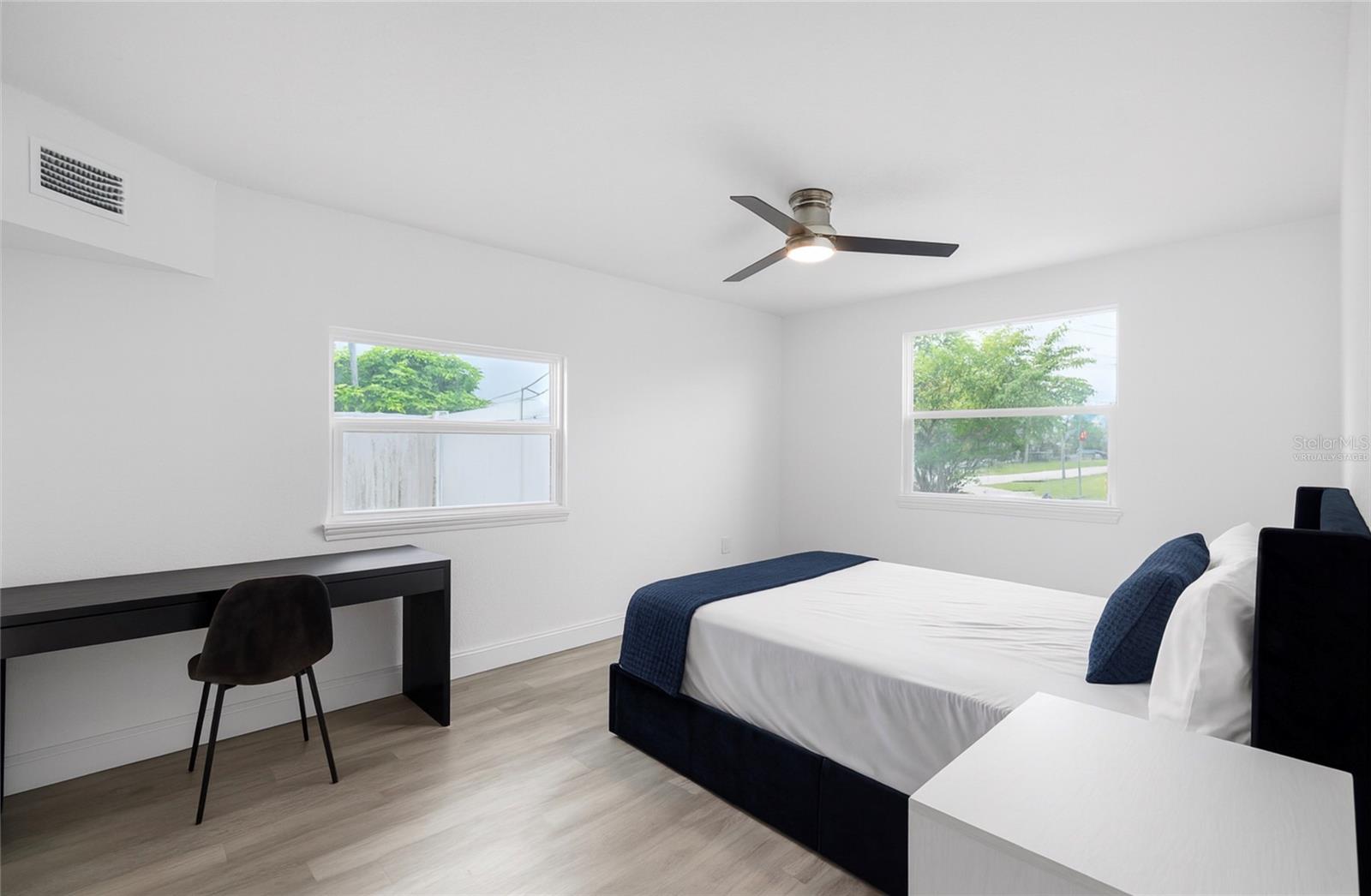 Virtually Staged Primary Bedroom