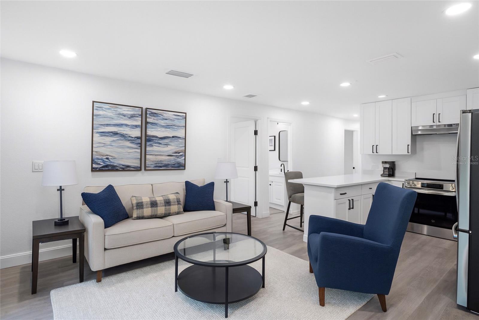 Virtually Staged Living Space