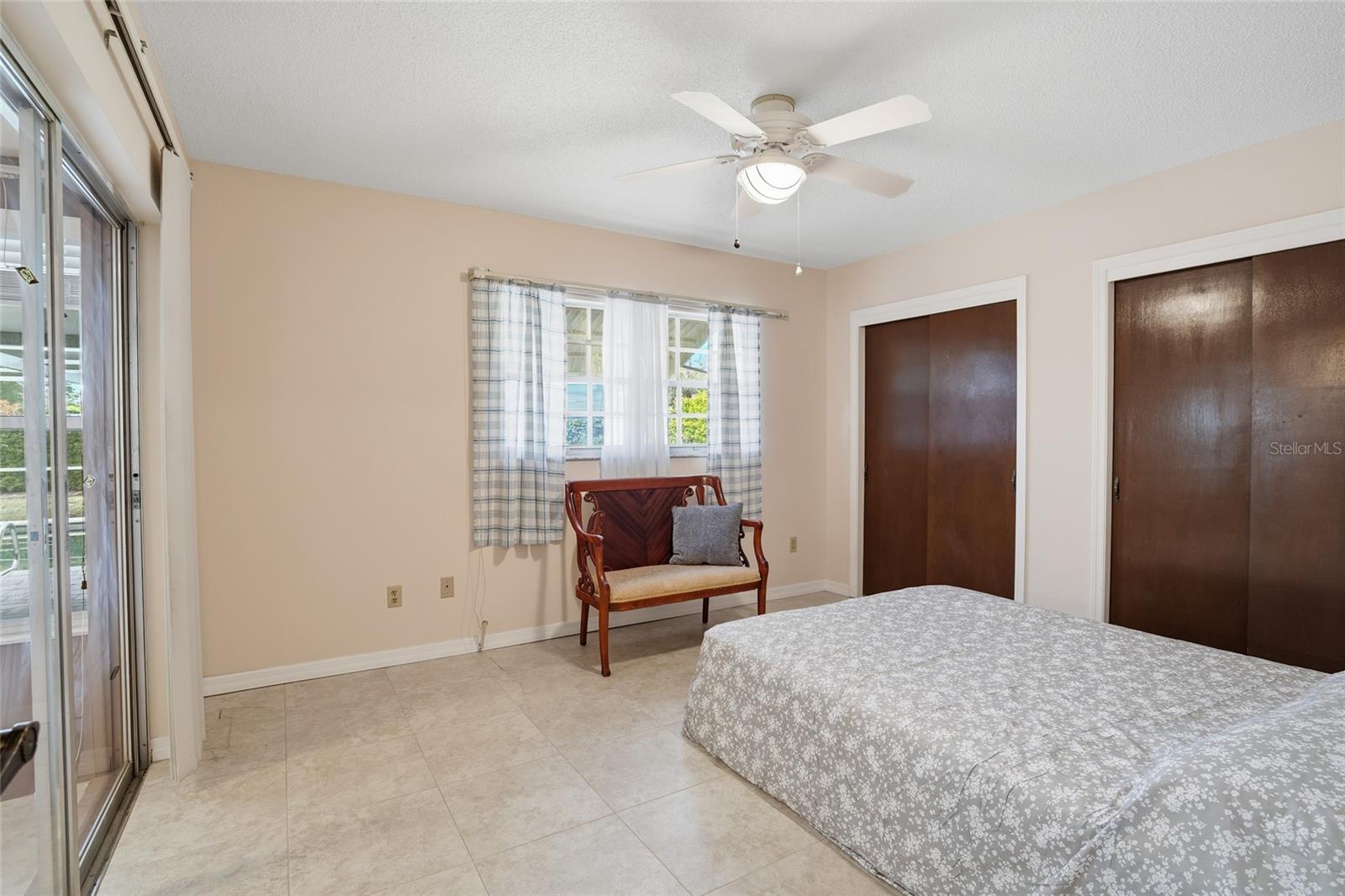 3rd bedroom access to Florida room and double closets