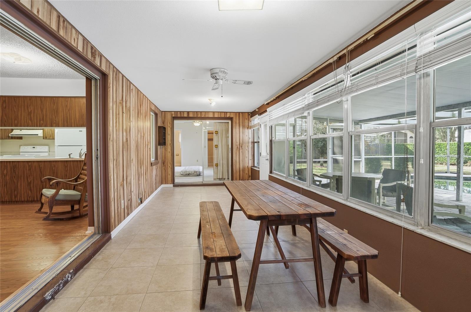 this room spans the back of the home