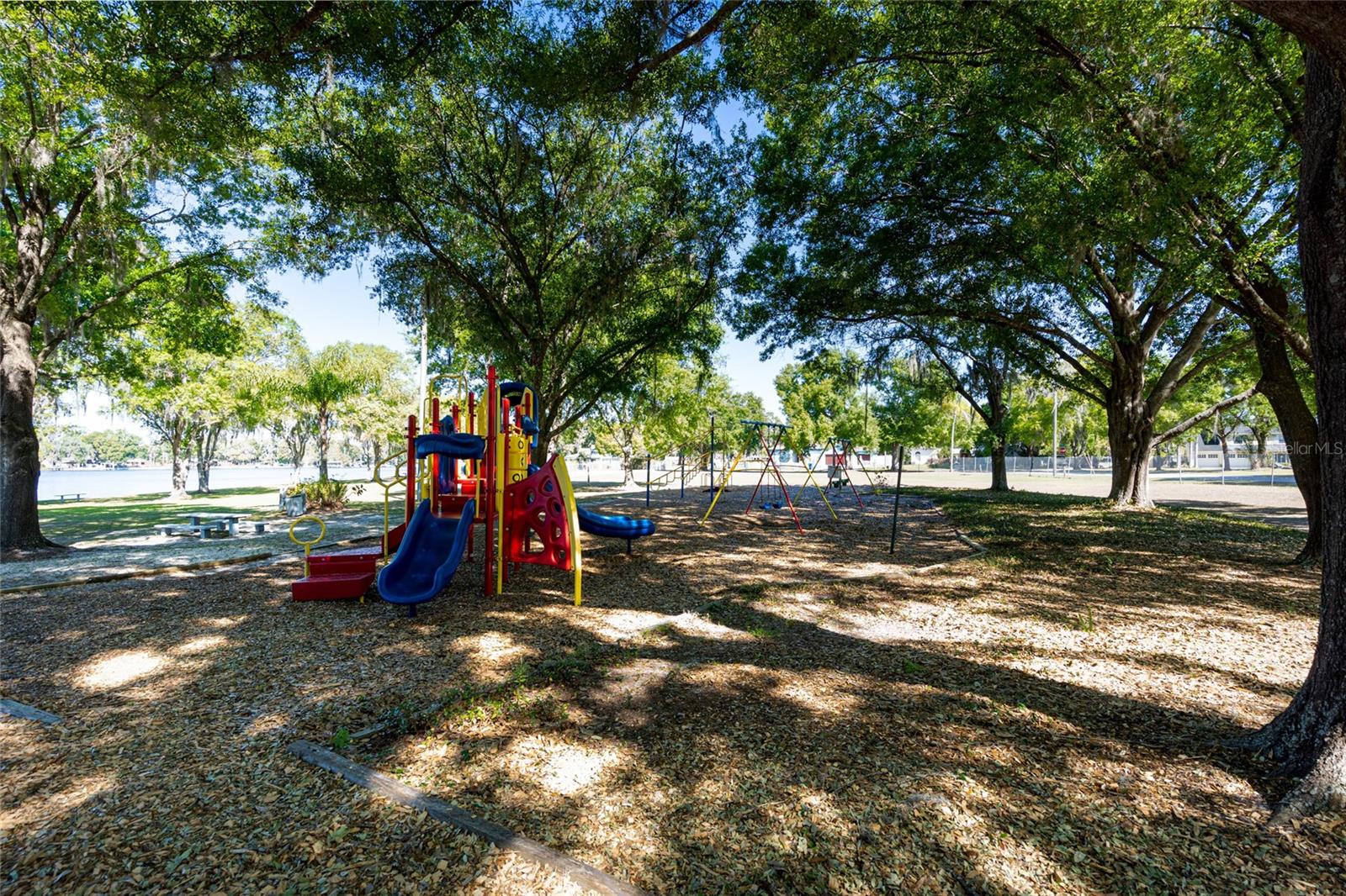 Huge well-equipped shaded playground