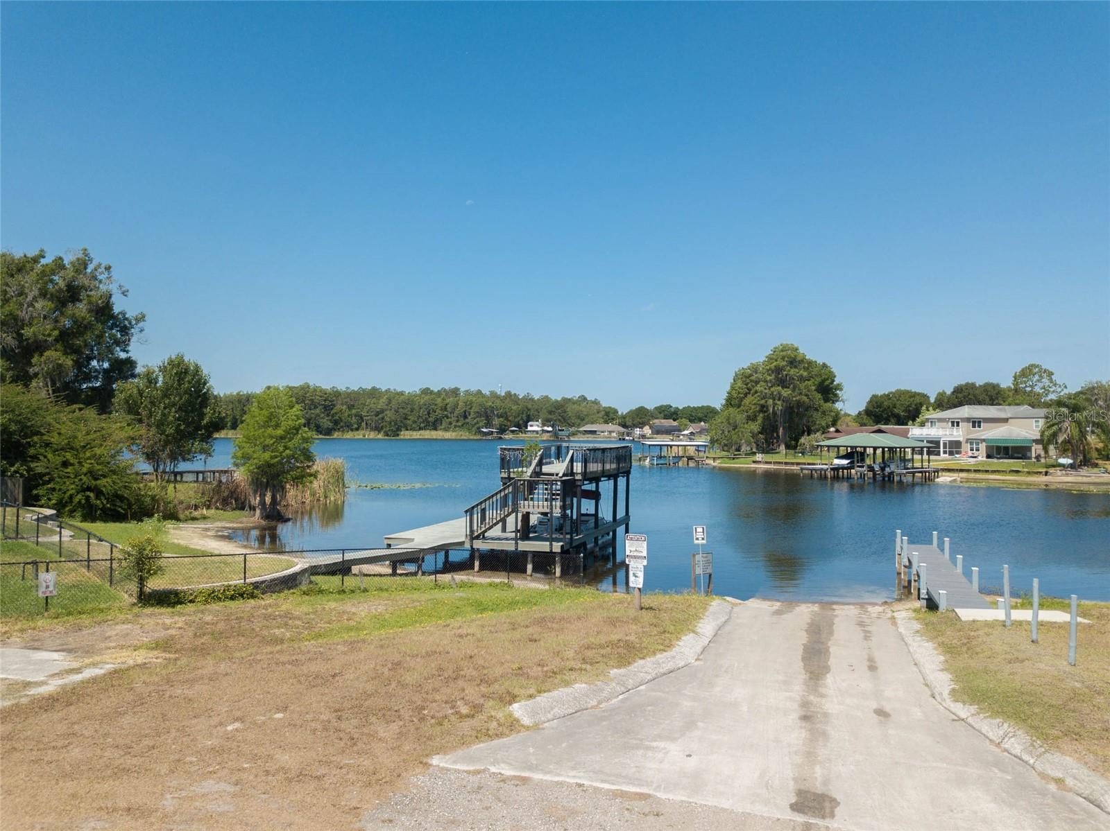 Private fishing dock and boat ramp - one of 3