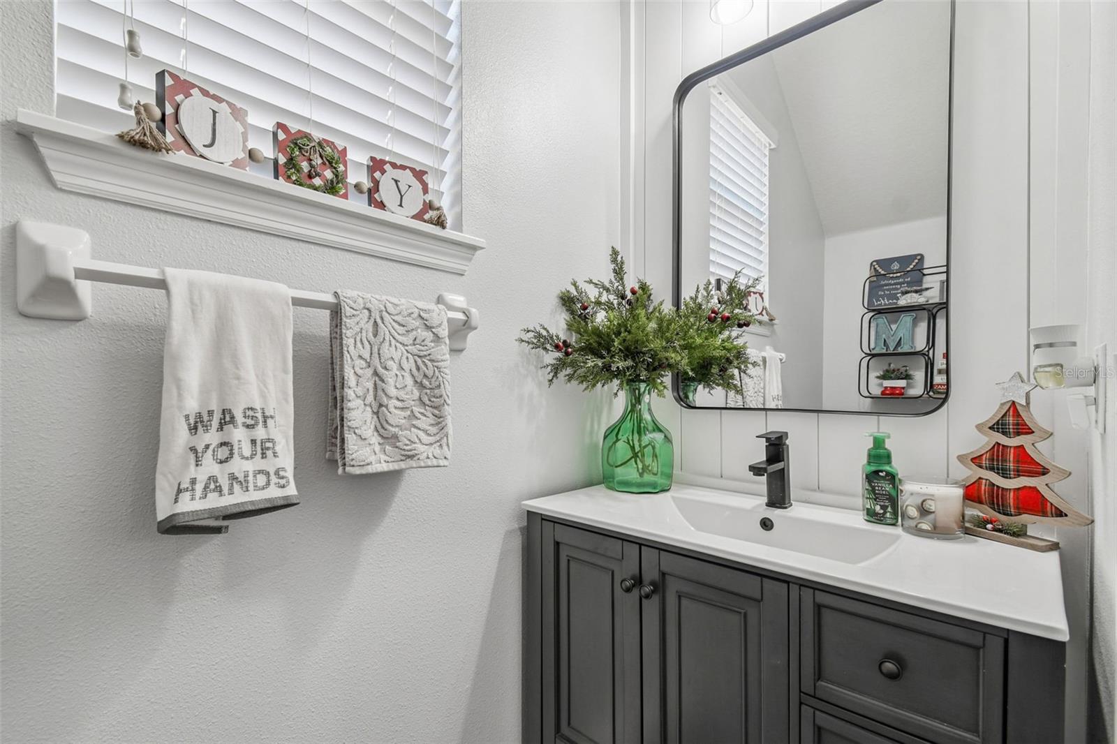 Half bathroom downstairs