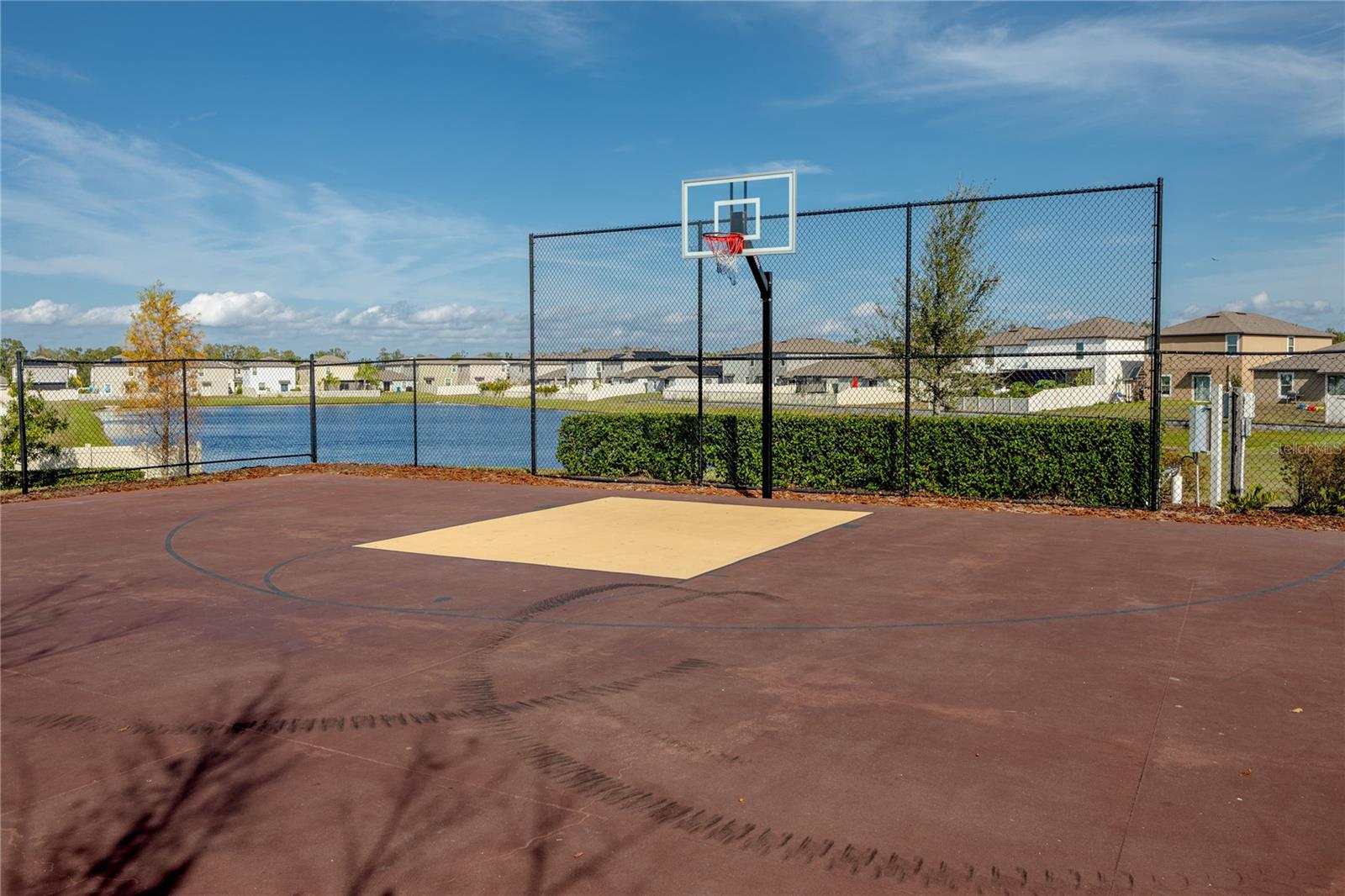 Hoops with a water view? Yes, please!