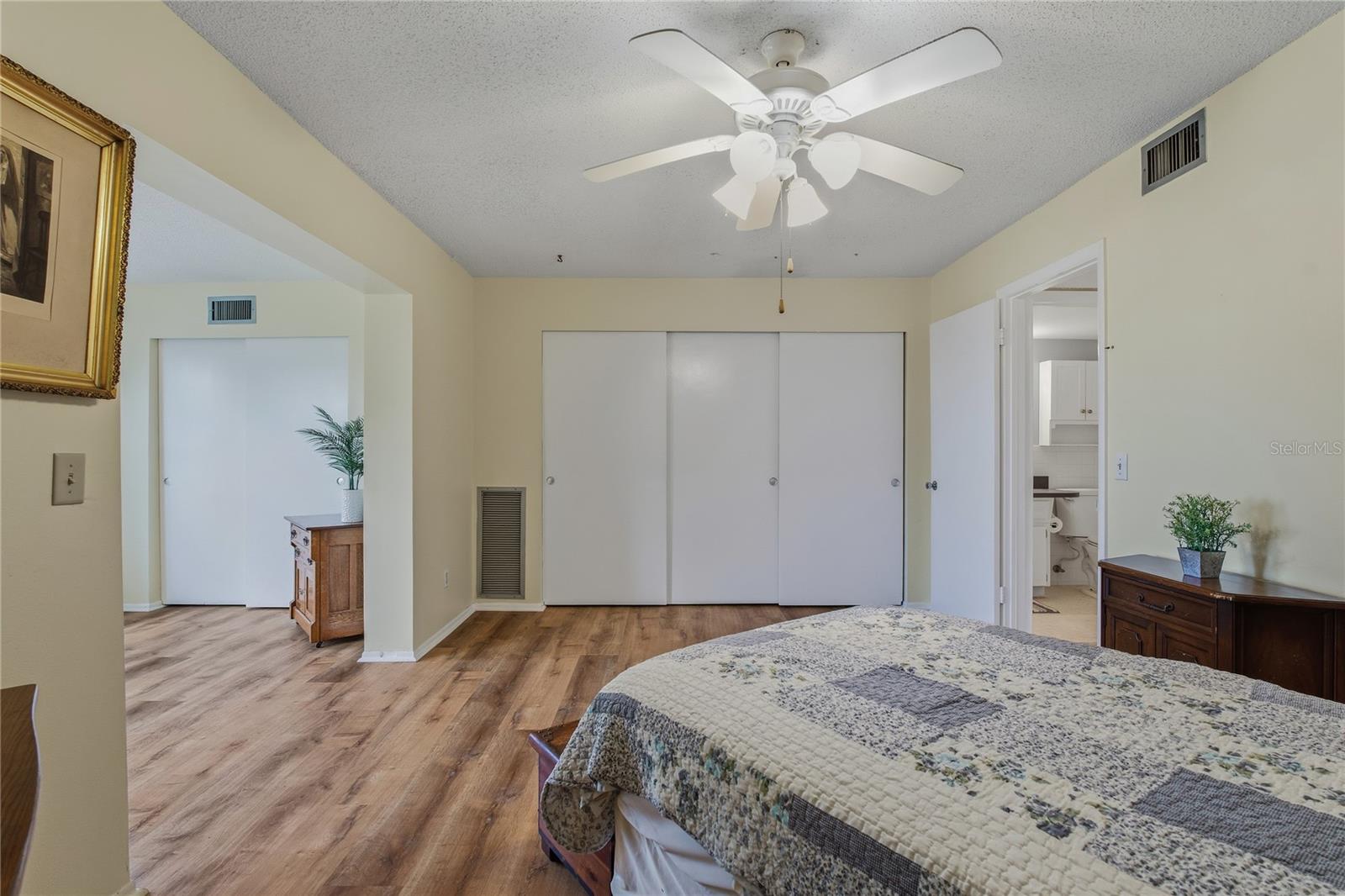 OPEN, LIGHT AND BRIGHT IN THE PRIMARY BEDROOM