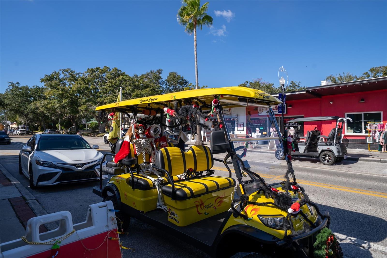 Known for being a golf cart community