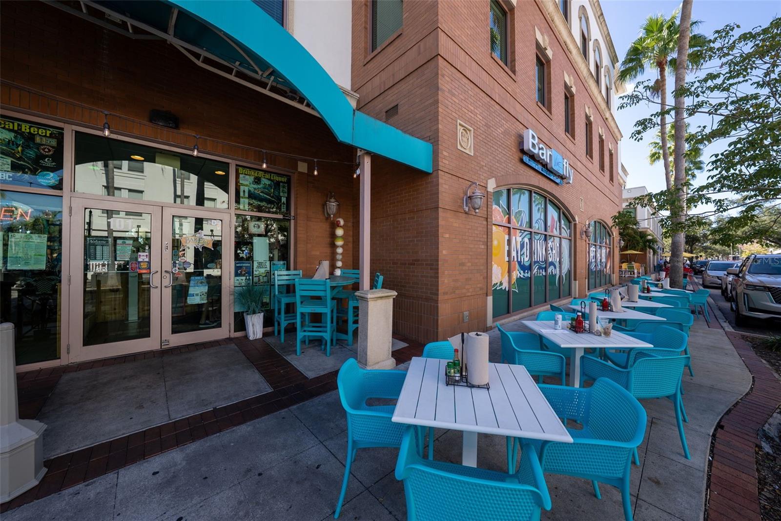 Bar Fly Restaurant, corner of Phillipe Pkwy and Main St.