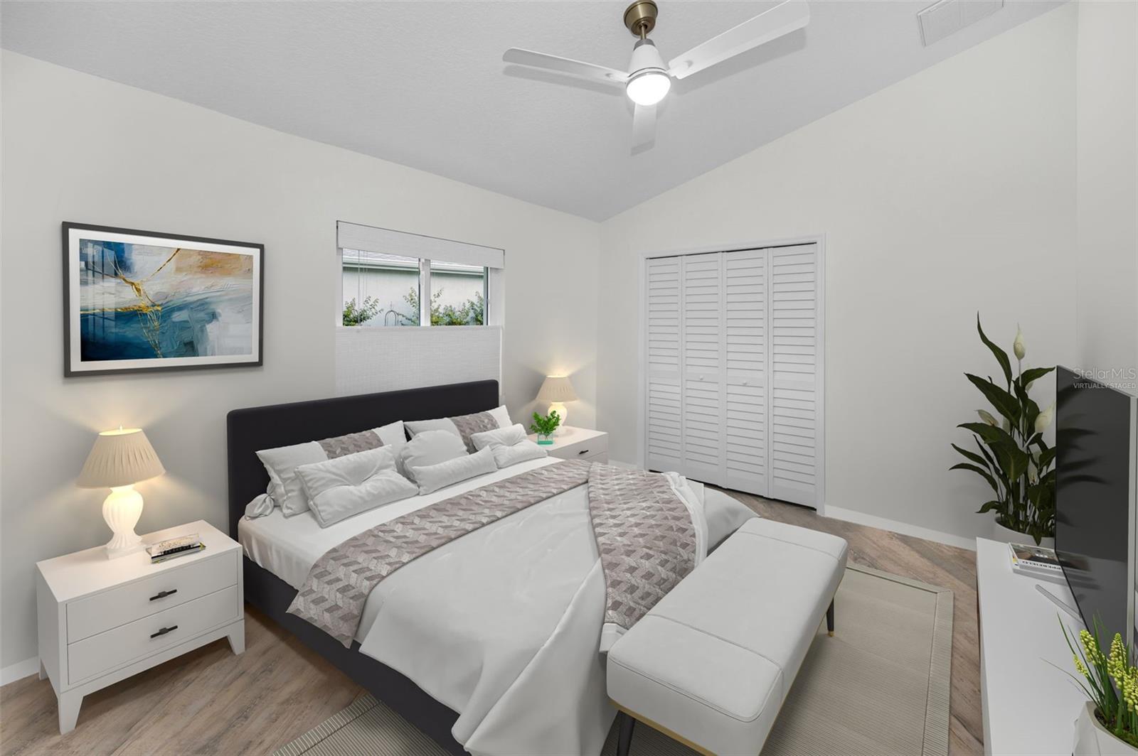 Bedroom 2 is Virtually Staged