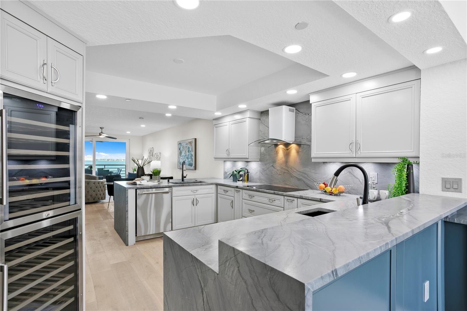 Chef Kitchen with Dual Wine Refrigeration