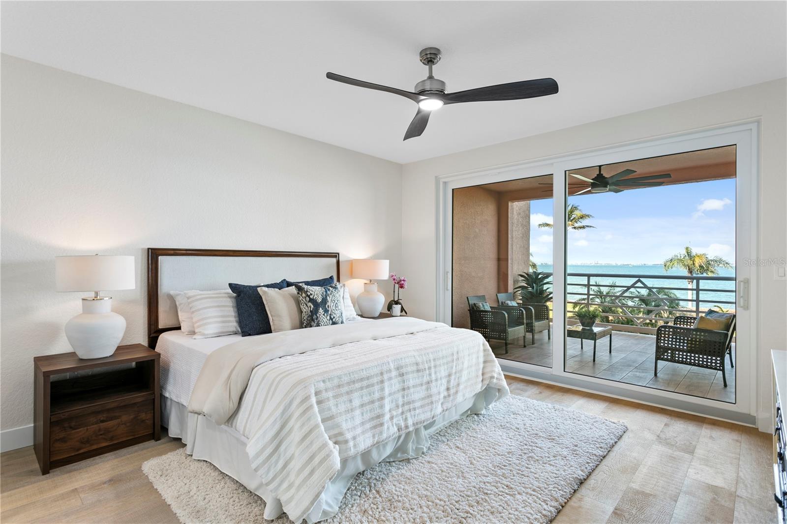 Primary Suite with Hurricane Sliders to Expansive Veranda