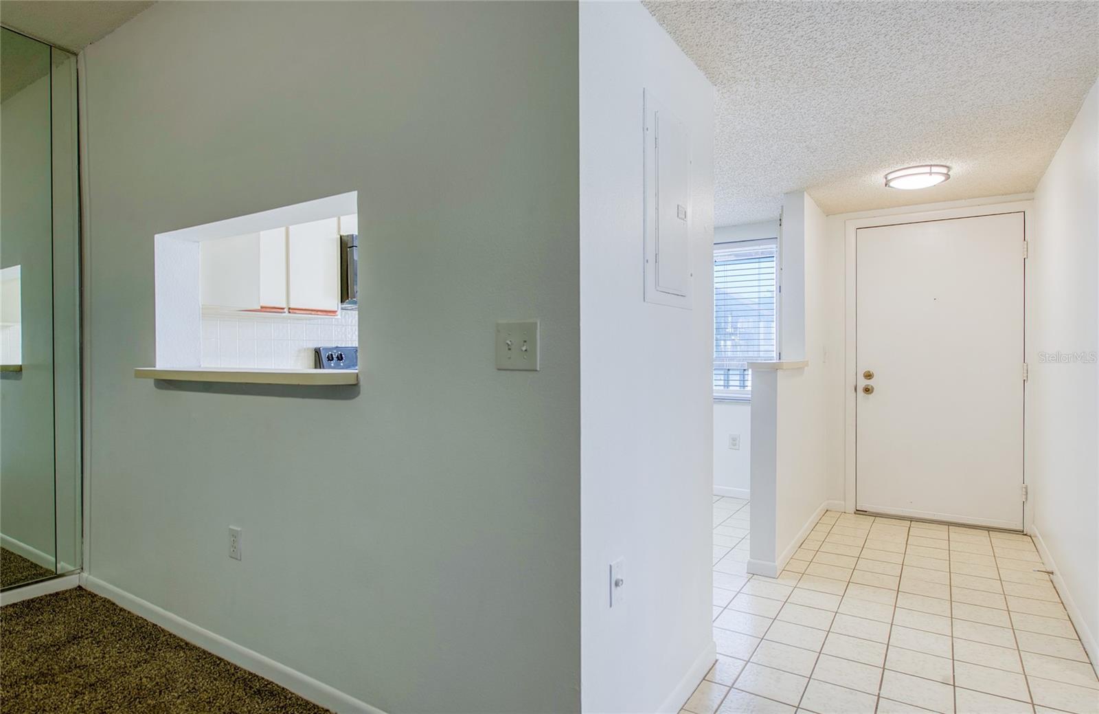 Kitchen is to the right as you walk in.