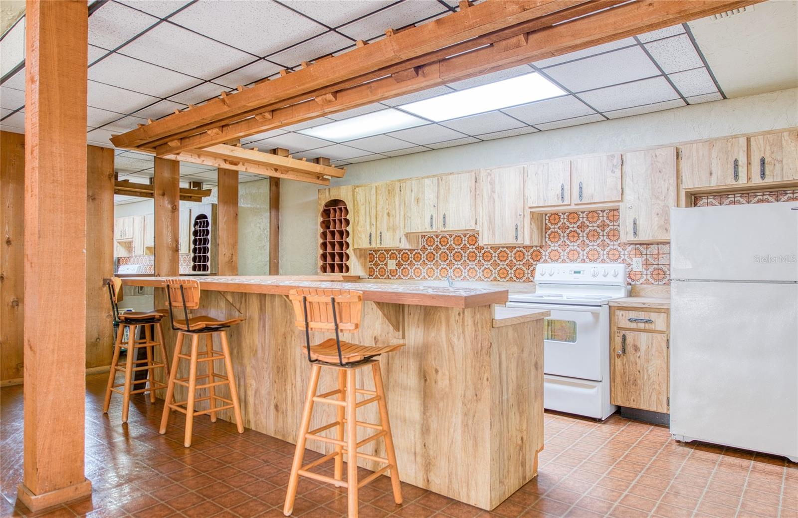 near a Kitchen and a